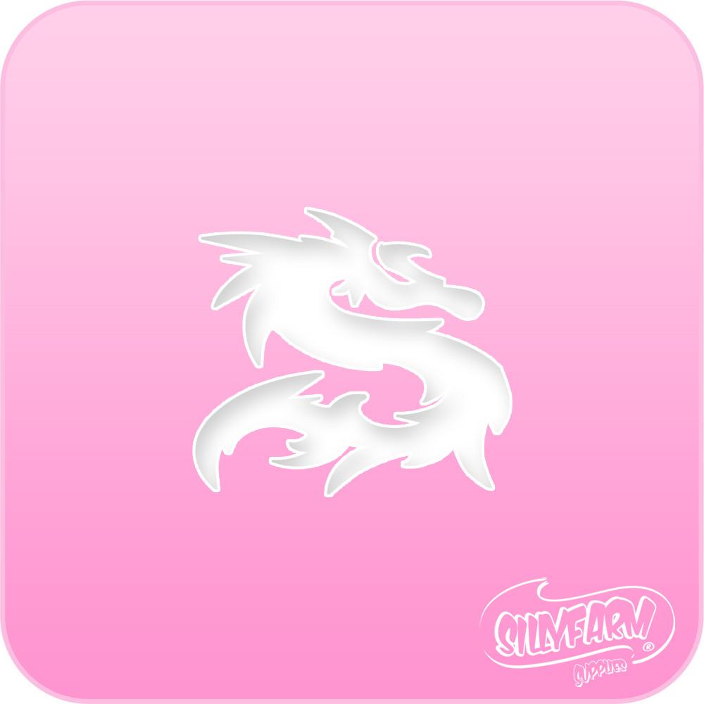Dragon 2 Pink Power Stencil - Premium Reusable Stencils for DIY Crafts, Wall Art, Scrapbooking & Home Decor - Perfect for Kids, Artists & Craft Enthusiasts