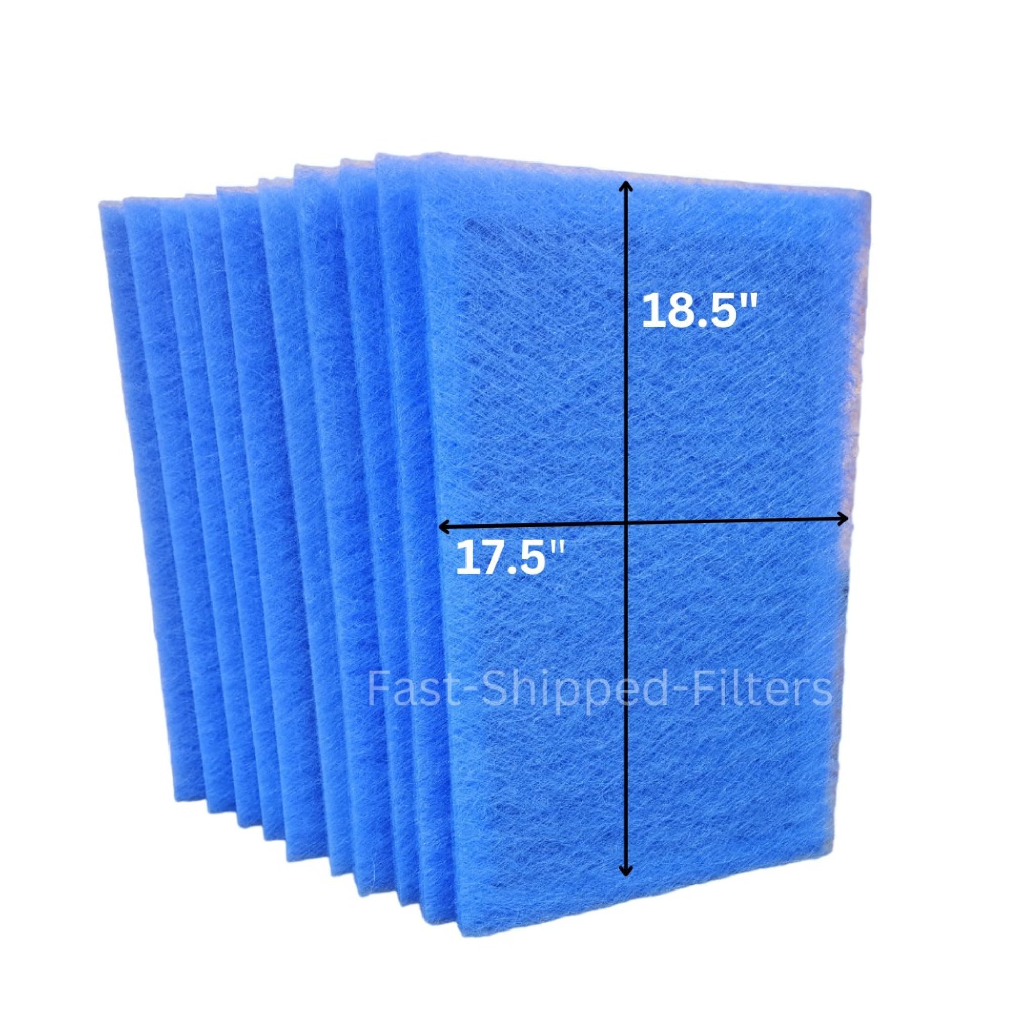 20x20x1 Air Filter 10 Pack - Compatible with Dynamic Air Cleaner, MERV 8 Replacement Filter Pads (Blue) - Perfect for Home HVAC, Furnace & Air Purifier Systems