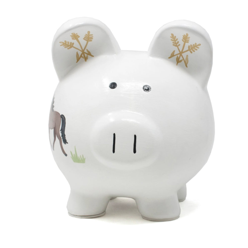 Child To Cherish Barnyard Piggy Bank - Cute Piggy Bank for Kids Savings, Money Bank for Boys & Girls - Perfect for Birthday Gifts, Piggy Bank for Kids Room Decor & Financial Education