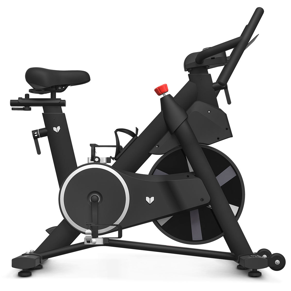 SM 420 Magnetic Spin Bike - Indoor Cycling Exercise Bike with LCD Monitor, Adjustable Resistance & Quiet Belt Drive - Perfect for Home Gym, Cardio Workout & Weight Loss Training