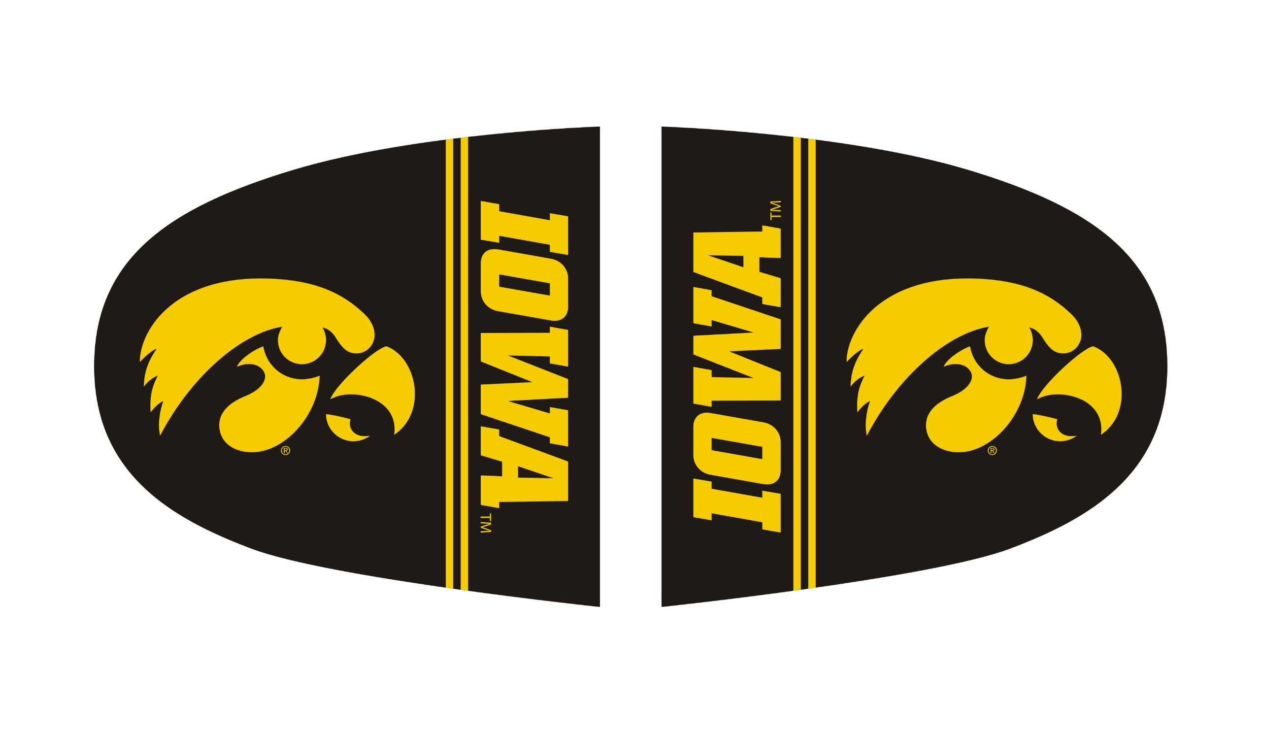 Fanmats University of Iowa Mirror Cover - Large Size NCAA College Sports Decor for Bathroom, Bedroom, or Dorm Room