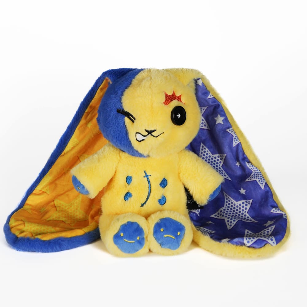 Plushie Dreadfuls Bipolar II Bunny - Soft Stuffed Animal Toy for Mental Health Awareness, Comfort & Support | Perfect Gift for Therapy, Anxiety Relief & Emotional Support