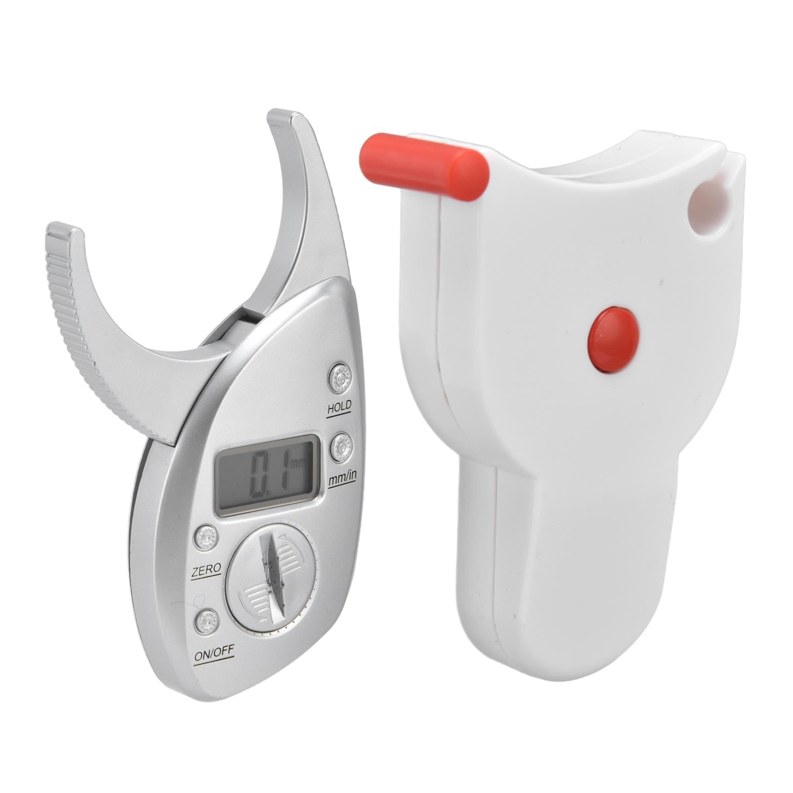 Premium Digital Body Fat Caliper & Measuring Tape Kit - ABS Fitness Measurement Tool with LCD Display for Accurate Body Fat Percentage, BMI & Weight Tracking - Ideal for Home Gym, Personal Trainers & Health Enthusiasts