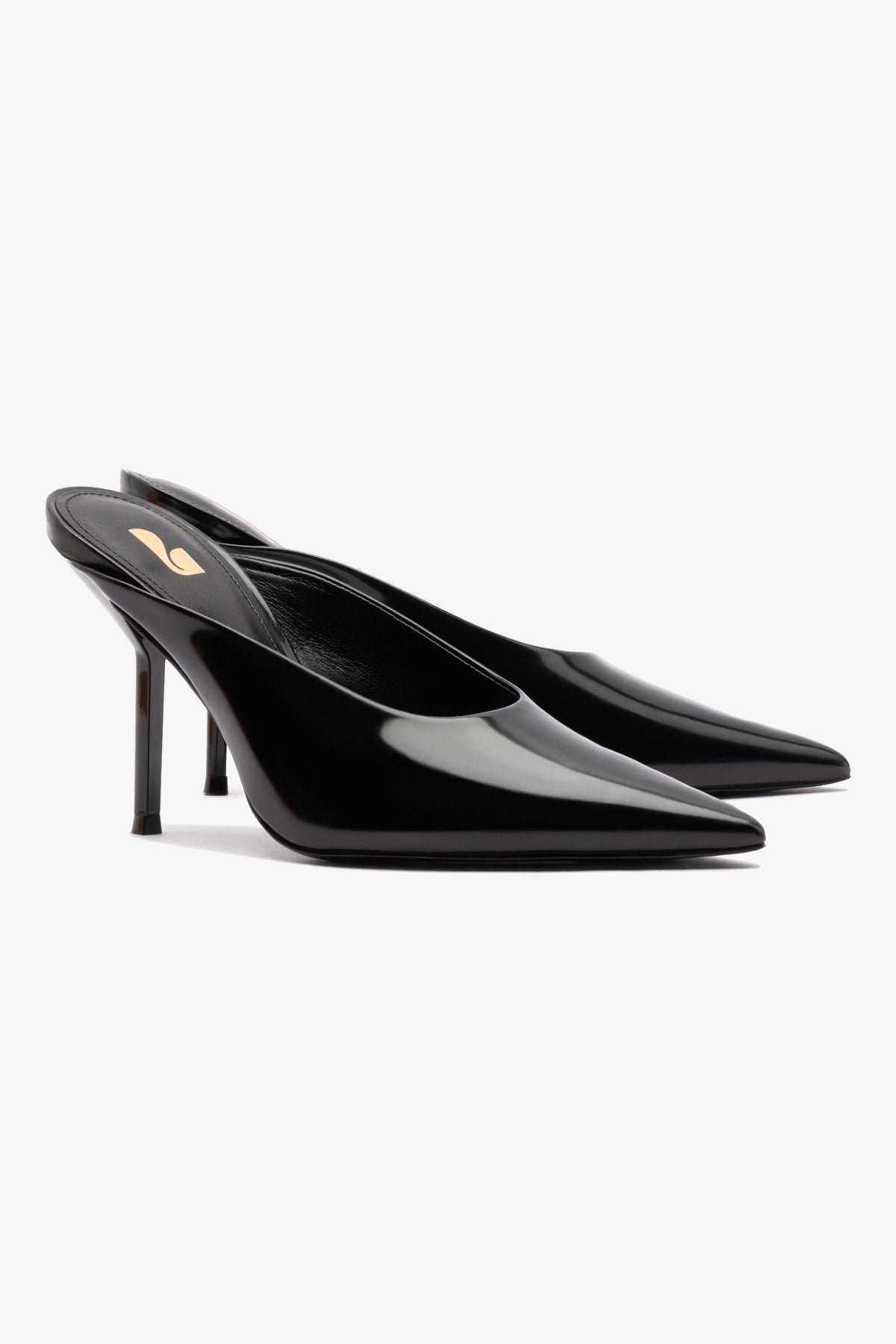 Lova Mule Slippers - Black Patent Leather Women's Shoes for Comfort & Style - Perfect for Home, Office & Casual Wear