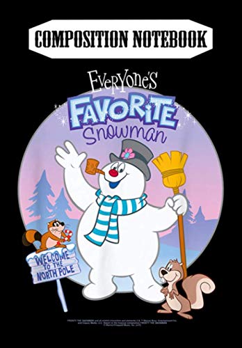 Frosty the Snowman Composition Notebook - 6 x 9 Inch Blank Lined Journal with 100 Pages, Paperback Writing Notebook for School, Office & Creative Writing | Perfect Gift for Christmas & Winter Season