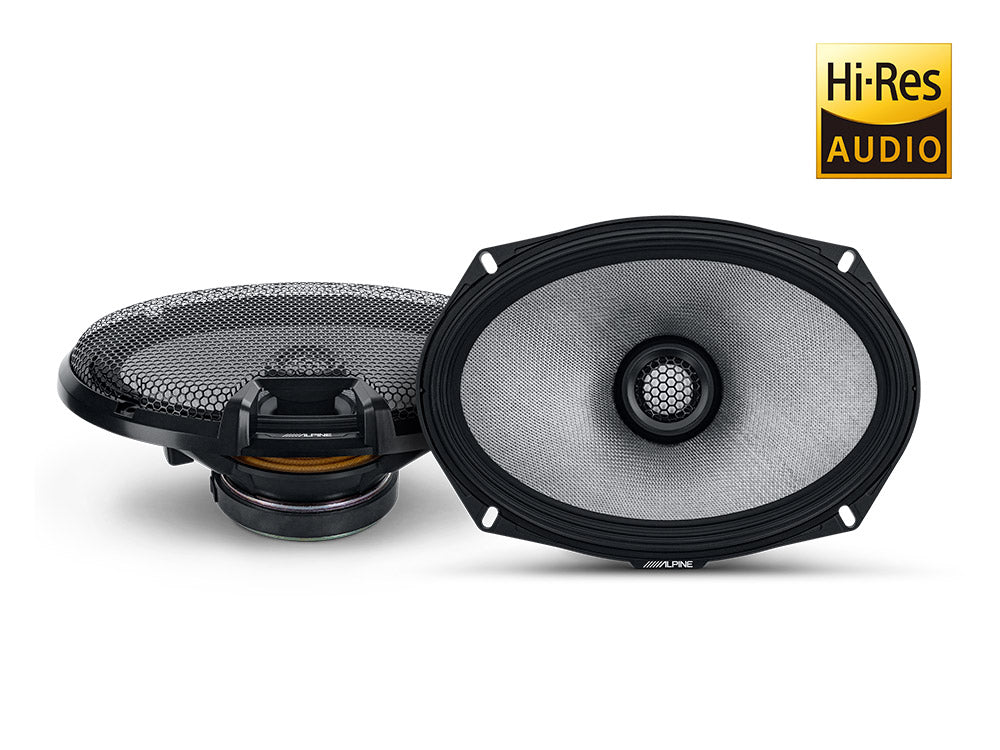 Alpine R2 S69 6x9 Inch 2-Way Coaxial Car Speakers - Premium Sound for Trucks, SUVs & Sedans - Perfect for Road Trips & Music Lovers