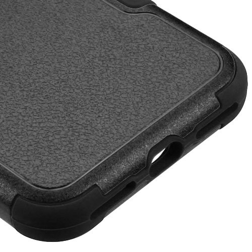 Premium Asmyna Shockproof Phone Case for Apple iPhone 7 - Slim Fit Natural Black/Black Cover | Perfect for Everyday Protection & Outdoor Activities