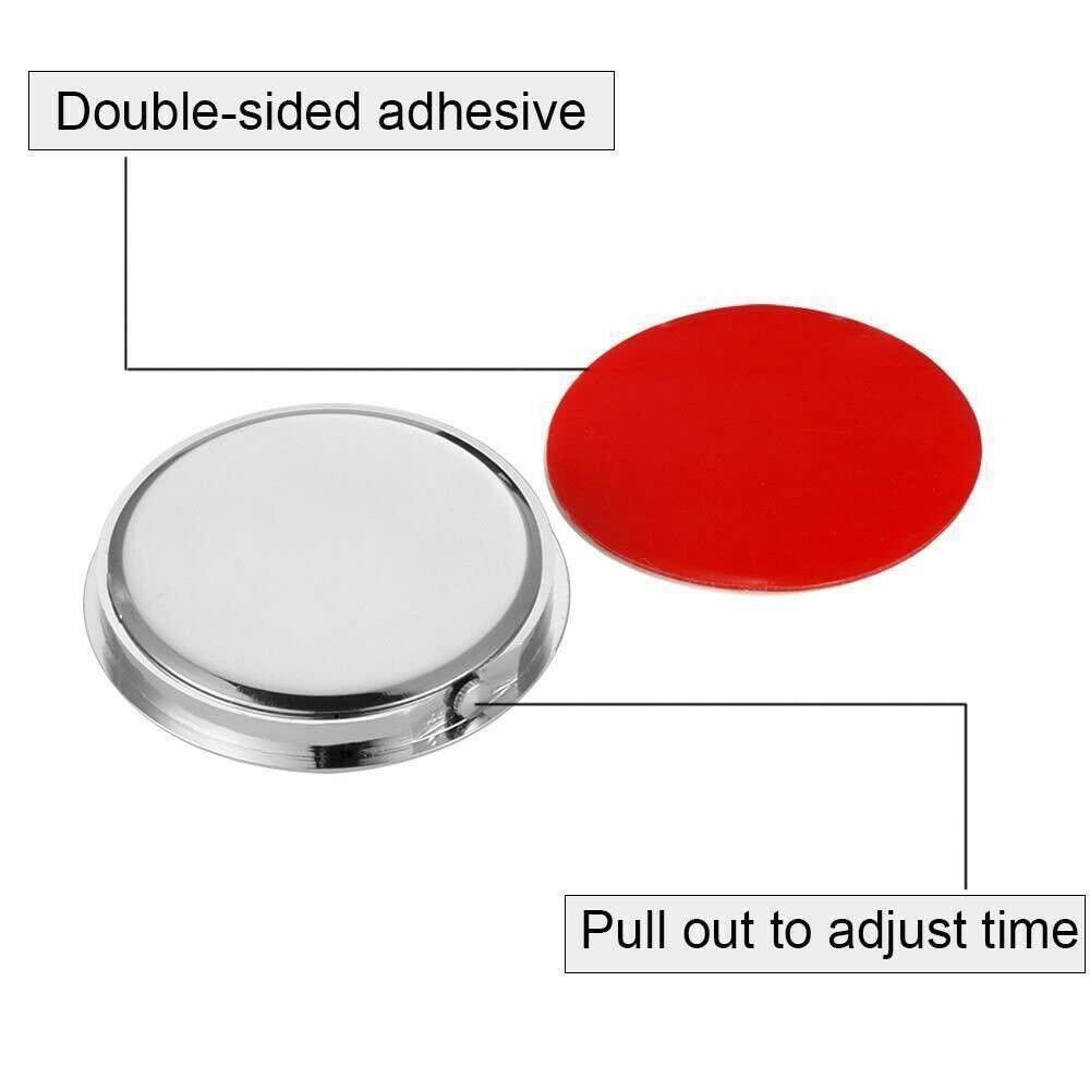 Universal Mini Quartz Analog Car Dashboard Clock - Luminous Stick-On Air Vent Watch for Car Decoration | Perfect for Road Trips, Commuting & Night Driving