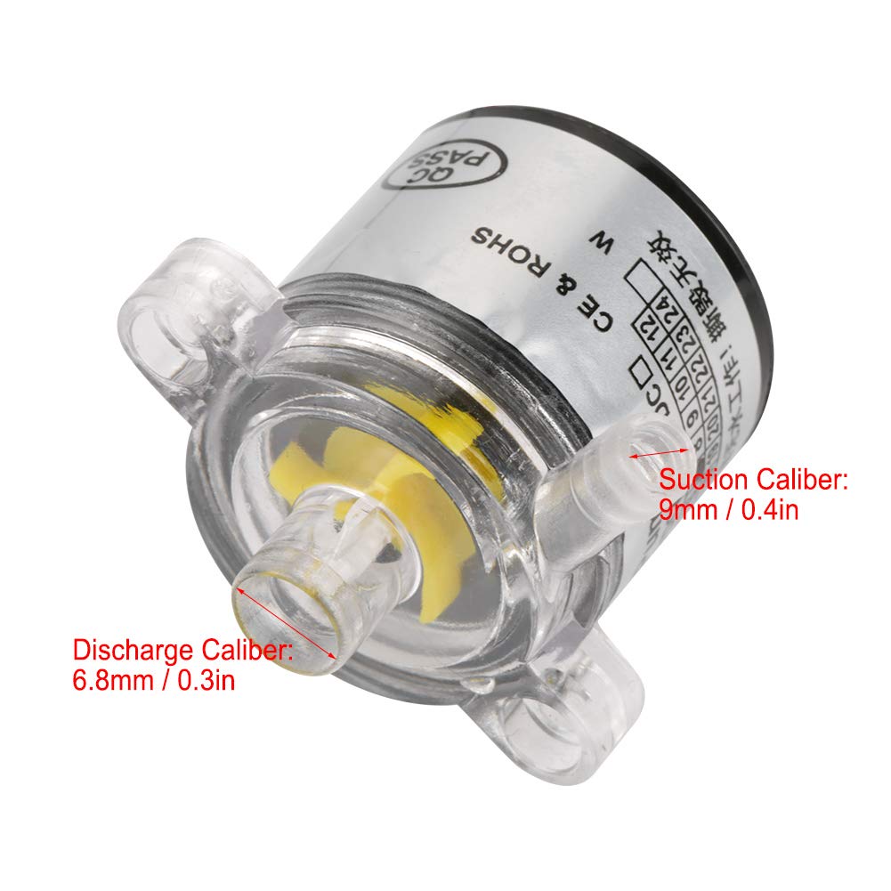 12V 7W Mini Brushless Water Pump - Ultra Quiet Eco-Friendly Plastic Submersible Pump for Solar System, Water Fountain, Fish Tank, Juicer & Small Pond | Perfect for Home Aquariums, Hydroponics & Outdoor Water Features