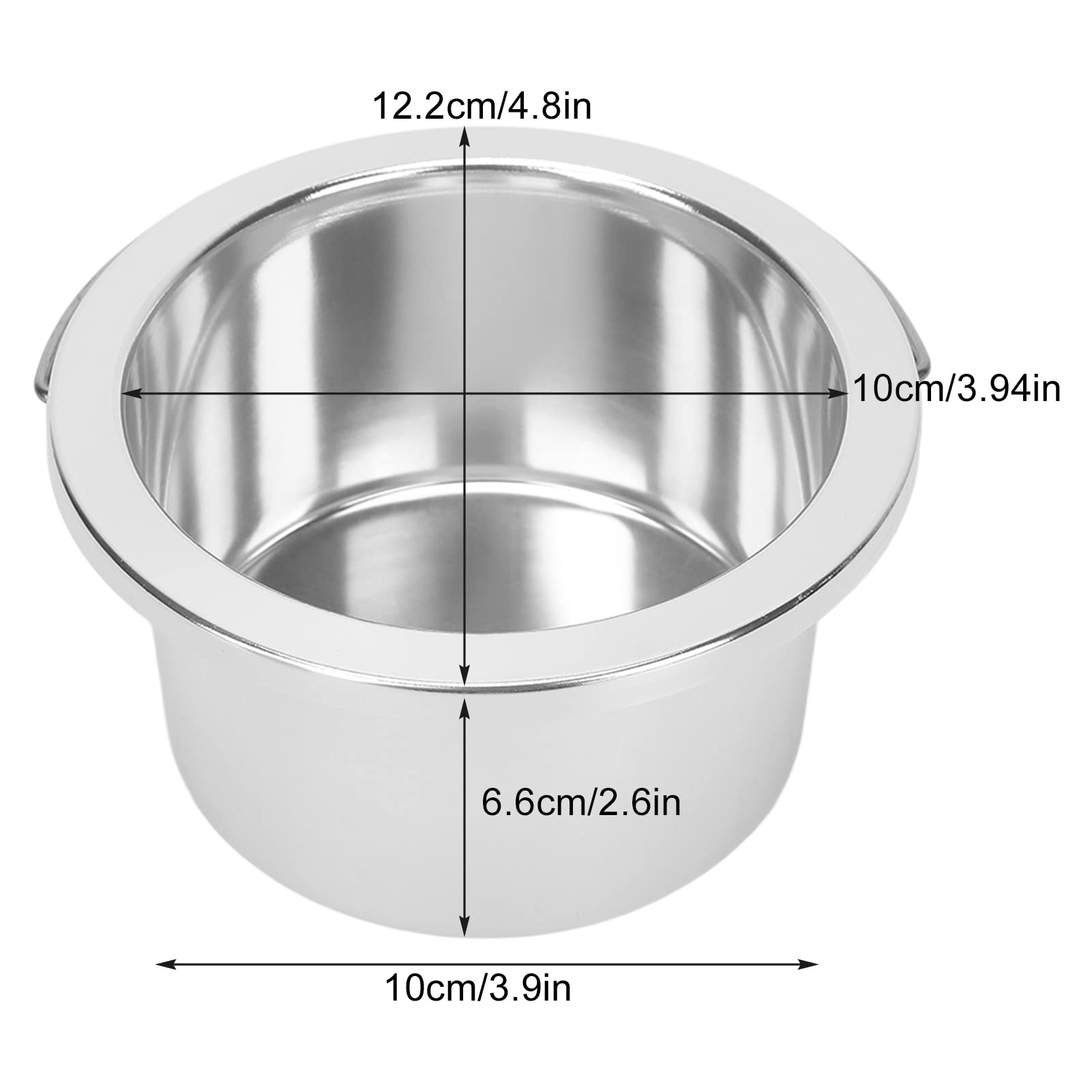 100mm Wax Warmer Replacement Pot - Portable Inner Wax Bowl for Hair Removal Machine | Durable Wax Melting Container for Salon & Home Use | Perfect for Professional Waxing & DIY Hair Removal