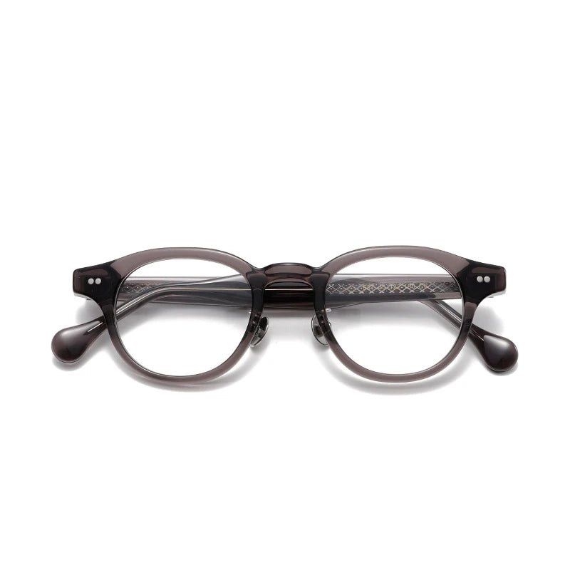 Aror Unisex Full Rim Oval Round Acetate Eyeglasses 842537 - Lightweight & Durable Frame for Men & Women - Perfect for Reading, Working & Daily Wear