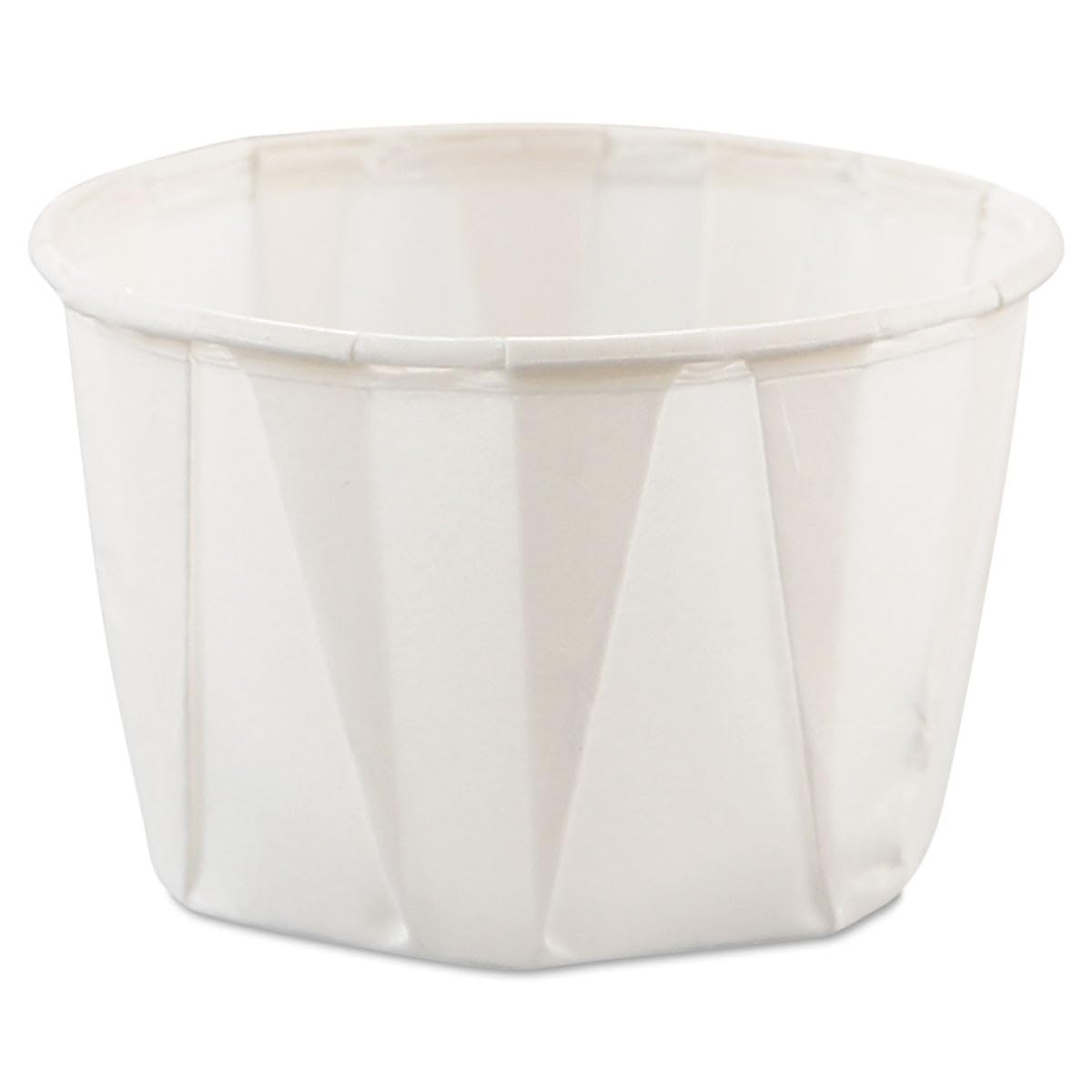 SOLO 200-2050 White Paper 2 Oz. Souffle Portion Cups - Pack of 5000 | Disposable Condiment Containers for Restaurants, Catering & Food Service | Perfect for Sauces, Dressings & Desserts