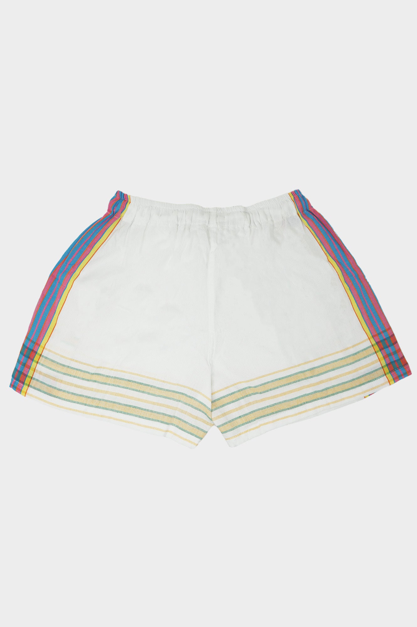 Kikoy Short Shorts for Women - White & Turquoise Beach Shorts | Perfect for Summer, Vacation, and Poolside Relaxation