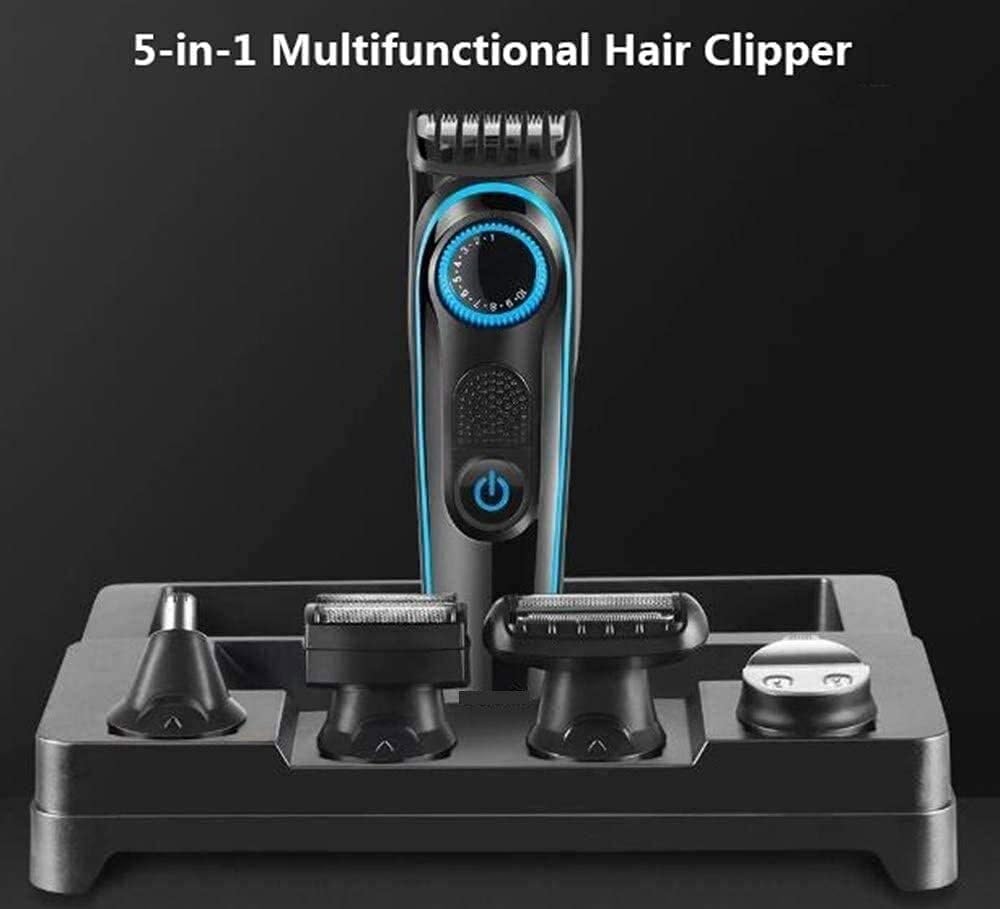 6-in-1 Rechargeable Electric Razor for Men - Waterproof IPX7 Wet/Dry Shaver with Precision Trimmer & Hair Clipper - Easy Clean Design for Travel, Gym & Daily Shaving