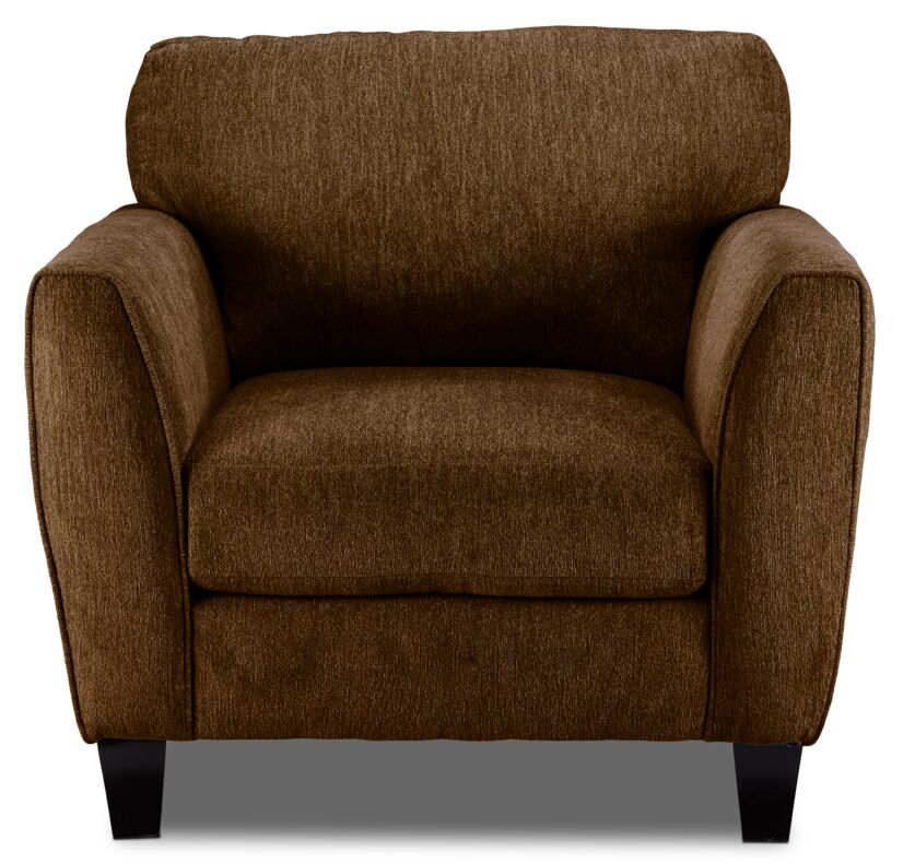 Alyssa Chair in Latte - Modern Accent Chair for Living Room, Bedroom, or Office - Comfortable Upholstered Lounge Chair with Stylish Design