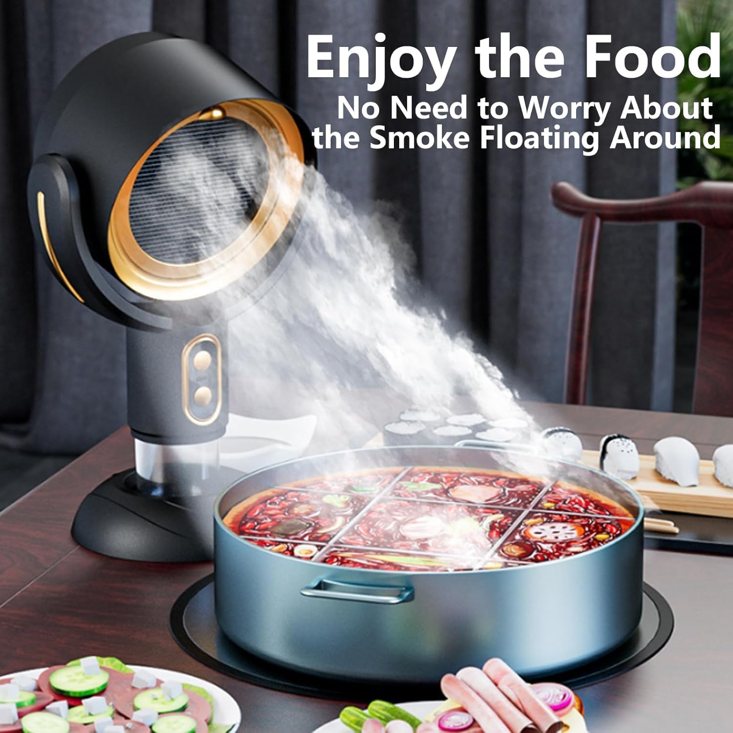 Milex Insta Range Hood - Powerful Kitchen Exhaust Fan with LED Lights - Perfect for Home Cooking & Smoke Removal