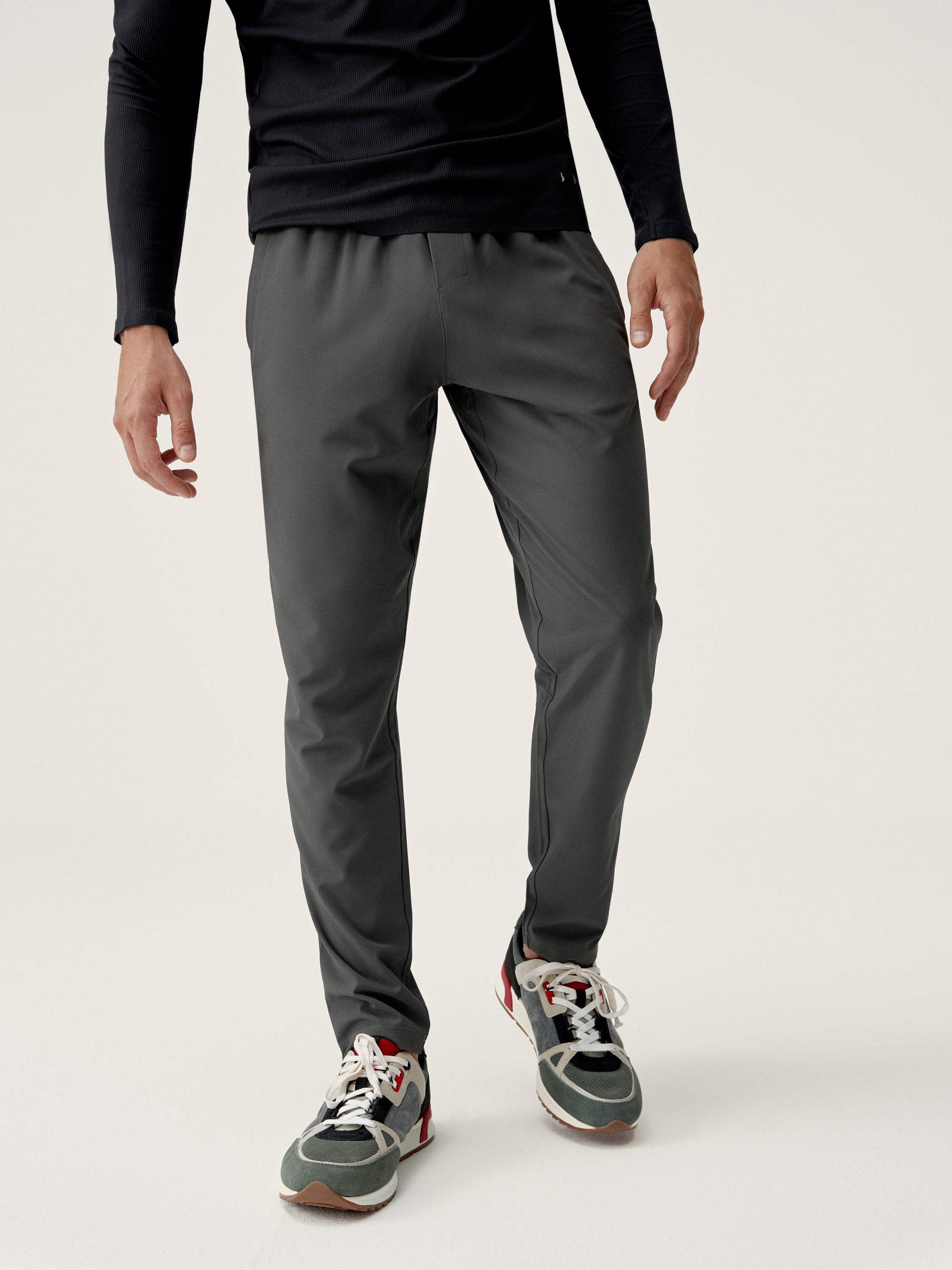 Born Okavango Jogger Pants for Men - Comfortable Deep Khaki Casual Joggers for Running, Gym, and Everyday Wear