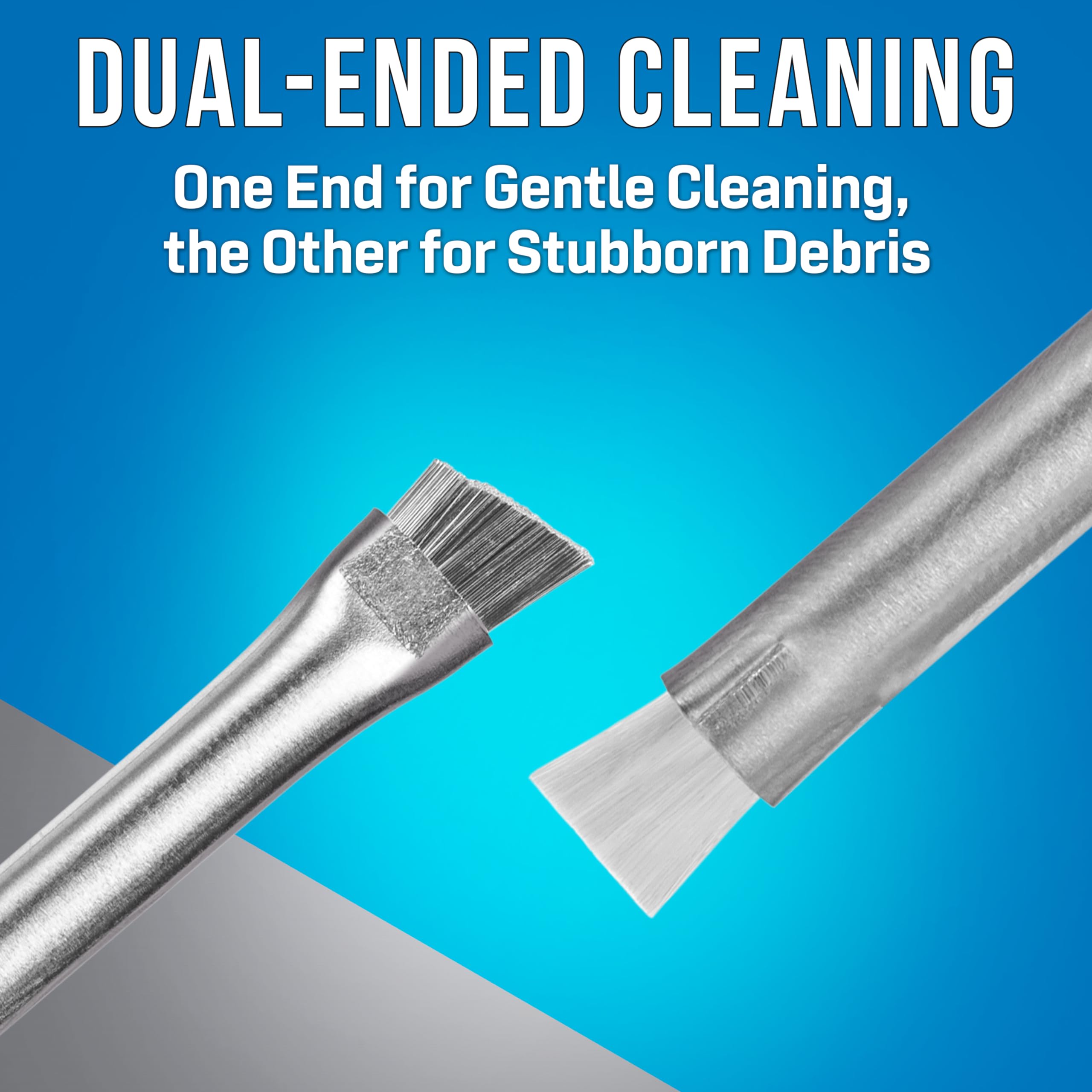 Jonard Tools VGB-100 V-Groove Cleaning Brush - Metal & Nylon Bristles for Precision Cleaning in Electronics, HVAC, and Industrial Maintenance