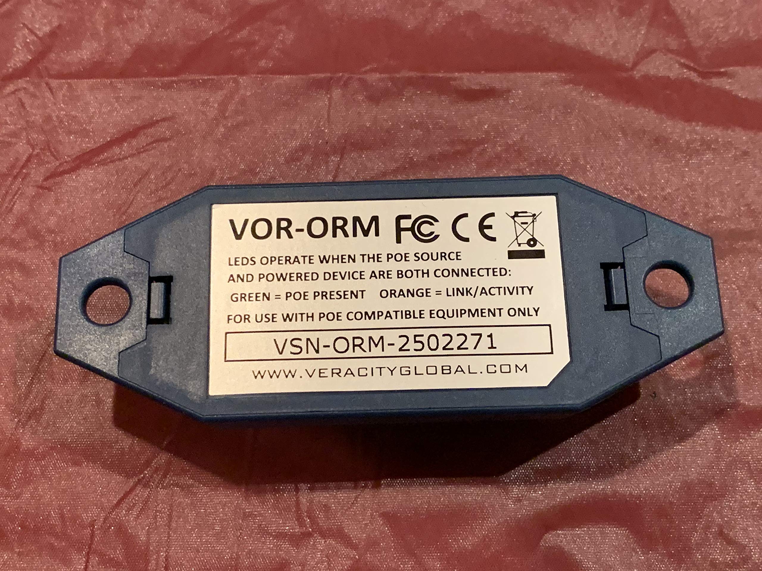 Veracity VOR-ORM OUTREACH Max Ethernet & PoE Extender - High-Speed Network Extension for Security Cameras, VoIP Phones & IoT Devices - Ideal for Offices, Warehouses & Remote Installations