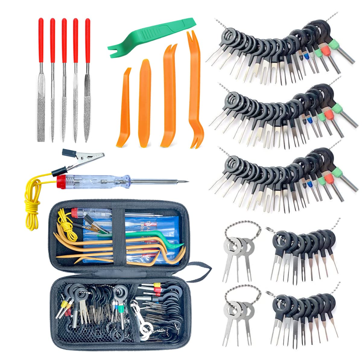 **Maerd 87-Piece Terminal Removal Tool Kit - Depinning Tool for Electrical Connectors, Wire Terminal Extractor for Automotive & Household Devices | Perfect for Car Repairs & DIY Electronics**
