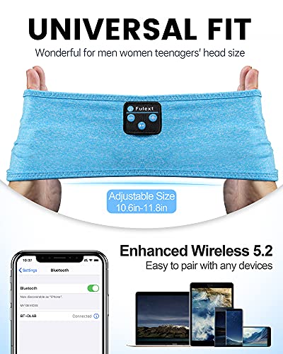 Perytong Wireless Bluetooth Sleep Headband Headphones for Side Sleepers - HD Hi-Fi Audio, Comfortable for Travel, Yoga, Running, Jogging - Perfect Gift for Men & Women - Ideal for Nighttime Relaxation, Meditation, and Gym Workouts