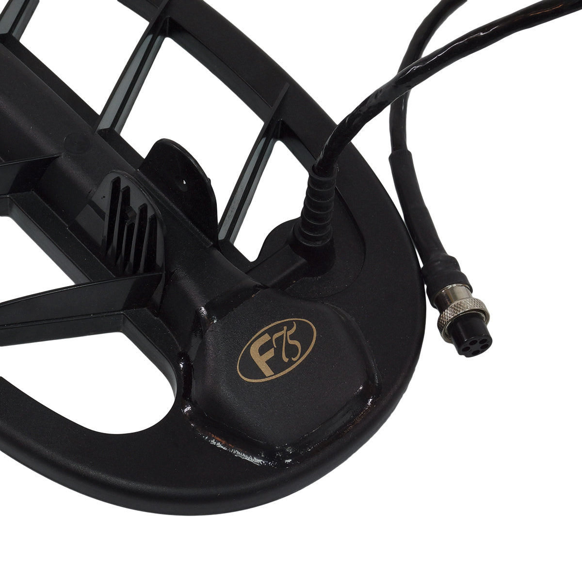 Fisher 11 DD Black Bi-Axial Search Coil for F70 & F75 Metal Detectors - Professional Gold & Treasure Hunting Accessory for Beach, Field & Outdoor Adventures