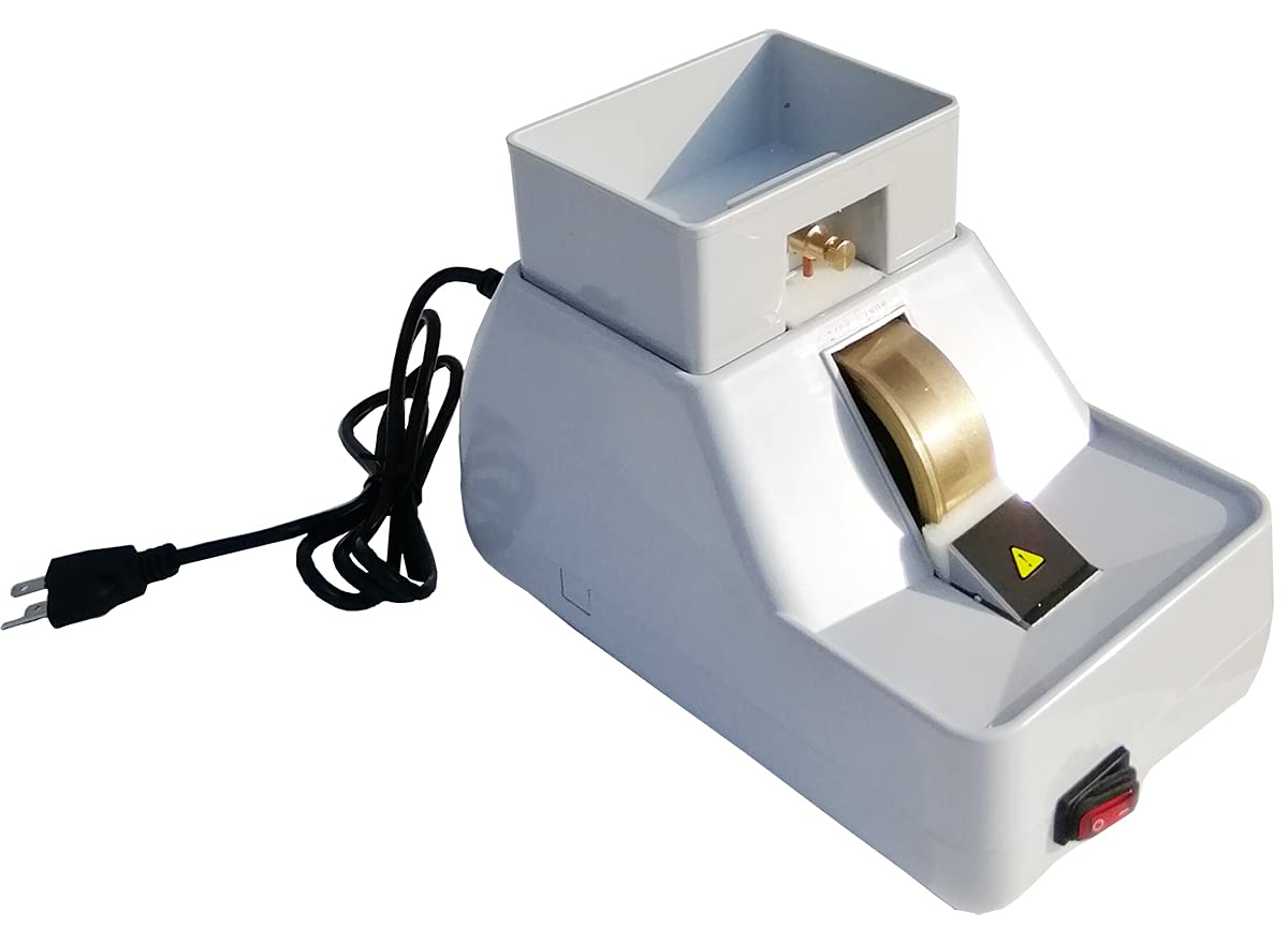 TECHTONGDA 110V Manual Lens Grinder - Optical Hand Edger with V-Groove & Single Wheel for Eyeglasses - Perfect for Opticians, Jewelers & DIY Lens Polishing at Home or Clinic