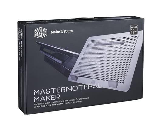 Cooler Master MasterNotePal Pro Laptop Cooling Pad with USB Hub - Ultra Quiet Cooling Fan, Ergonomic Design for Enhanced Airflow, Perfect for Gaming, Office & Home Use (1 Year Warranty)