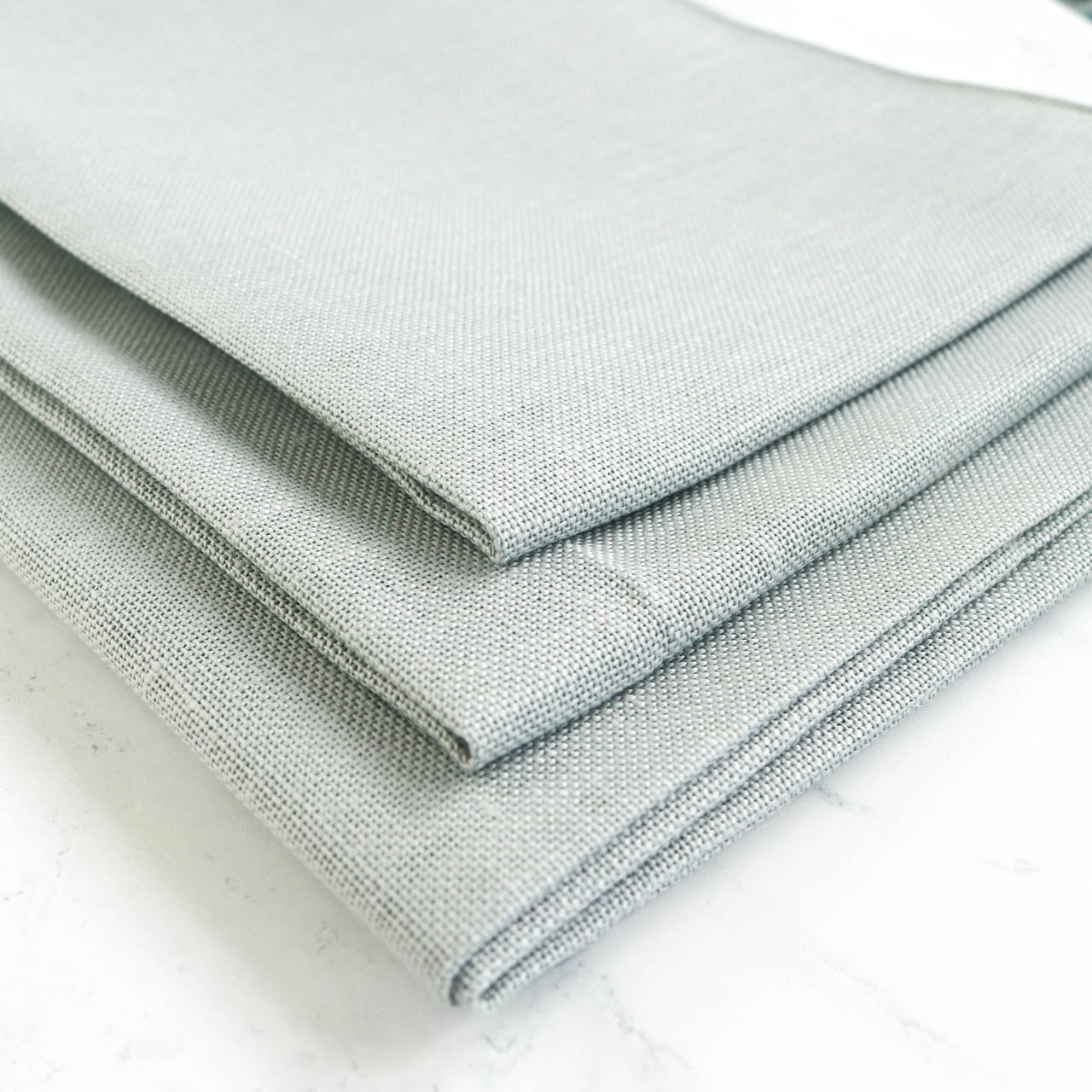 Premium 28 Count Mystic Gray Linen Fabric - Perfect for Embroidery, Quilting & DIY Craft Projects