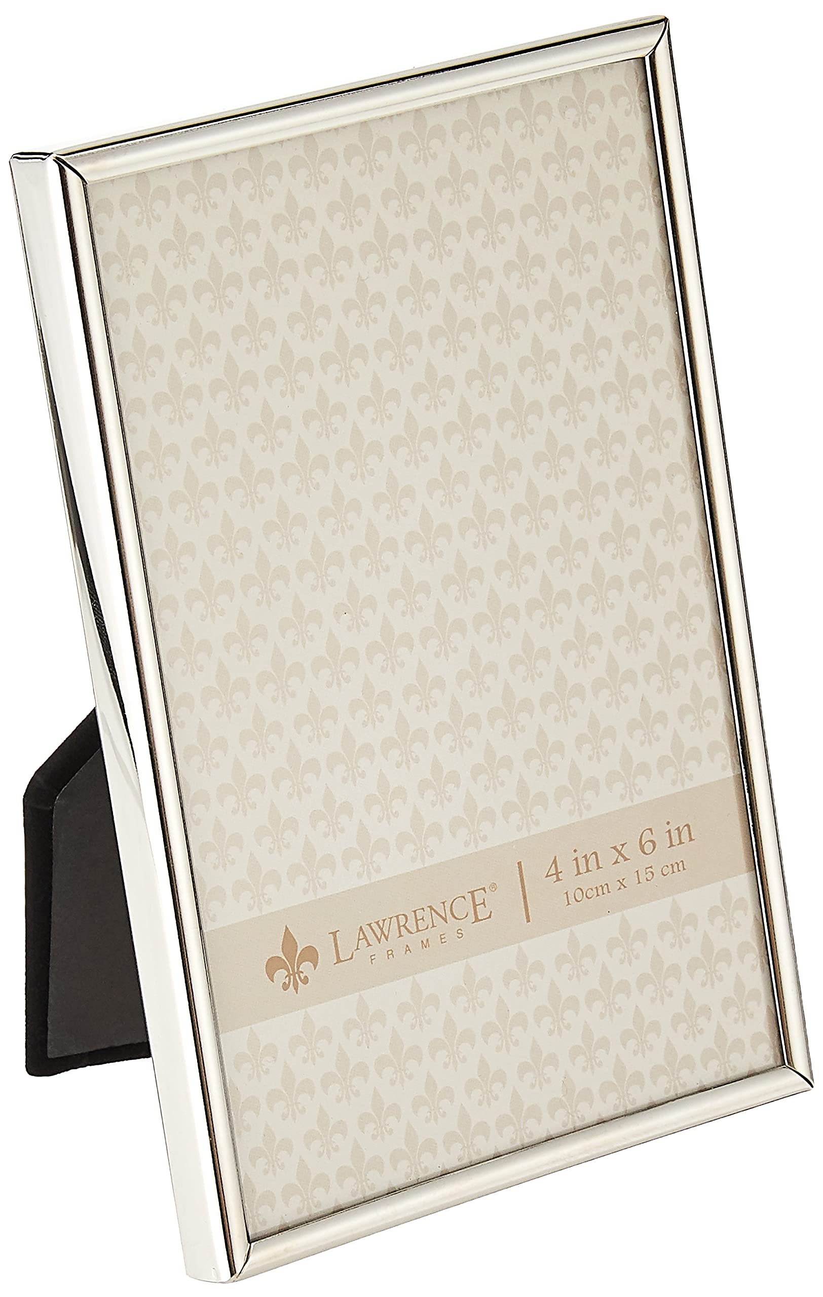 Lawrence Frames Simply Metal Picture Frame 4x6 Inches Silver - Perfect for Displaying Photos, Artwork, and Certificates in Home or Office Decor