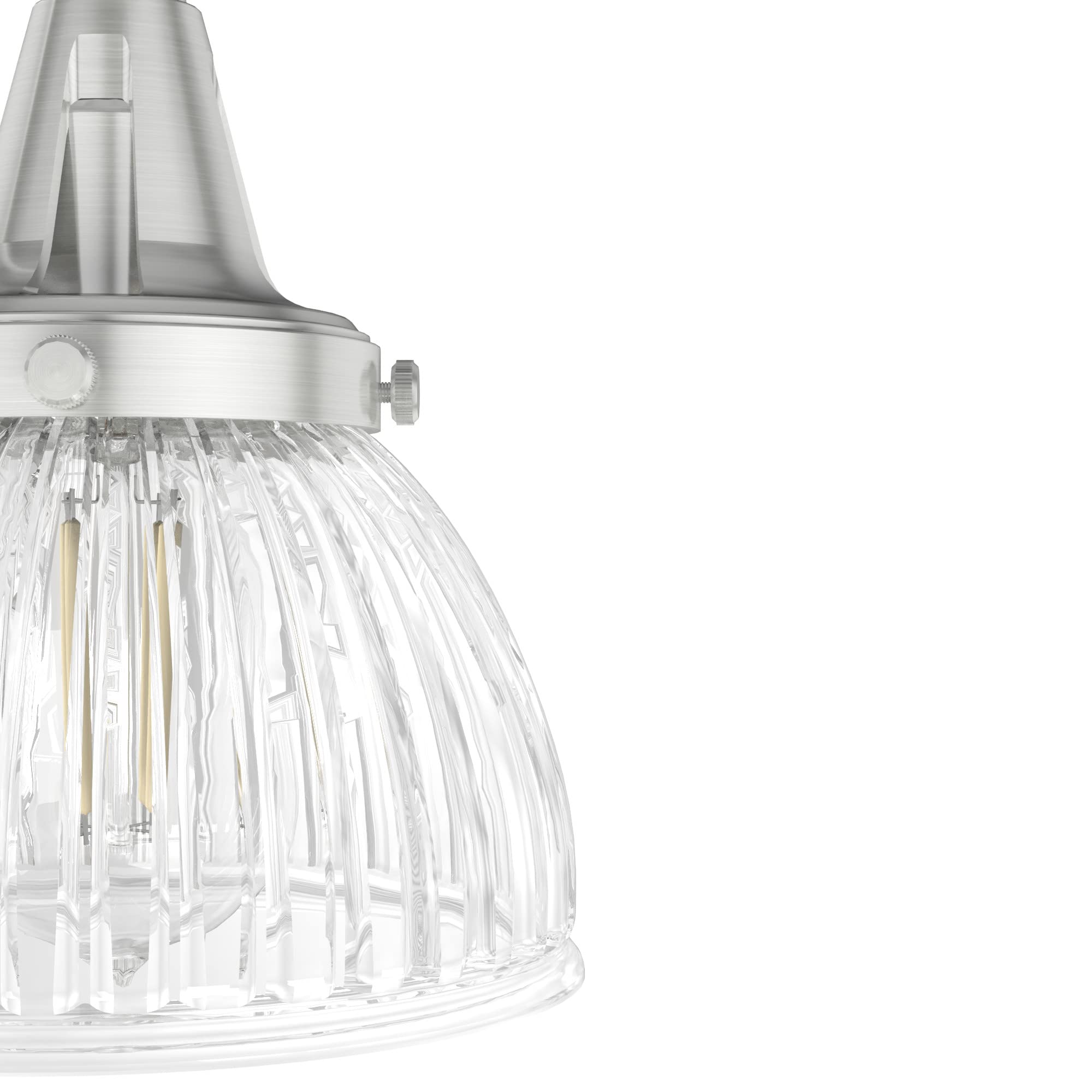 Hunter Fan Company 19326 Cypress Grove 5-Light Chandelier in Brushed Nickel - Elegant Ceiling Lighting Fixture for Dining Room, Bedroom, or Living Room Decor