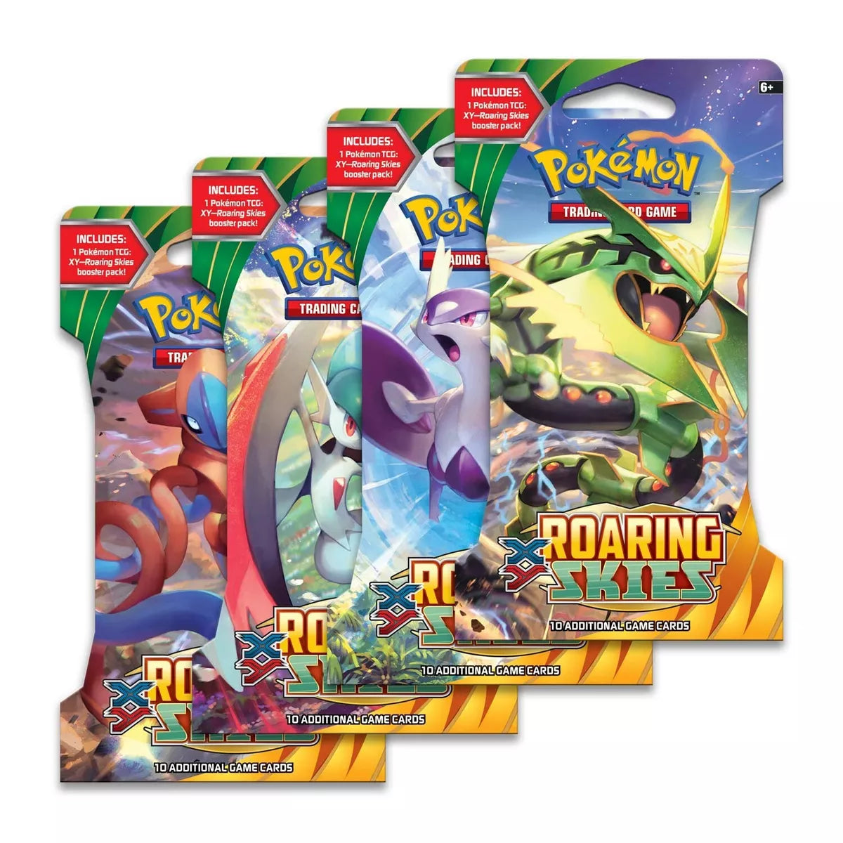 Pokemon XY Roaring Skies Sleeved Booster Pack - 36 Trading Cards for Collectors & Players | Perfect for Battles, Trading & Display