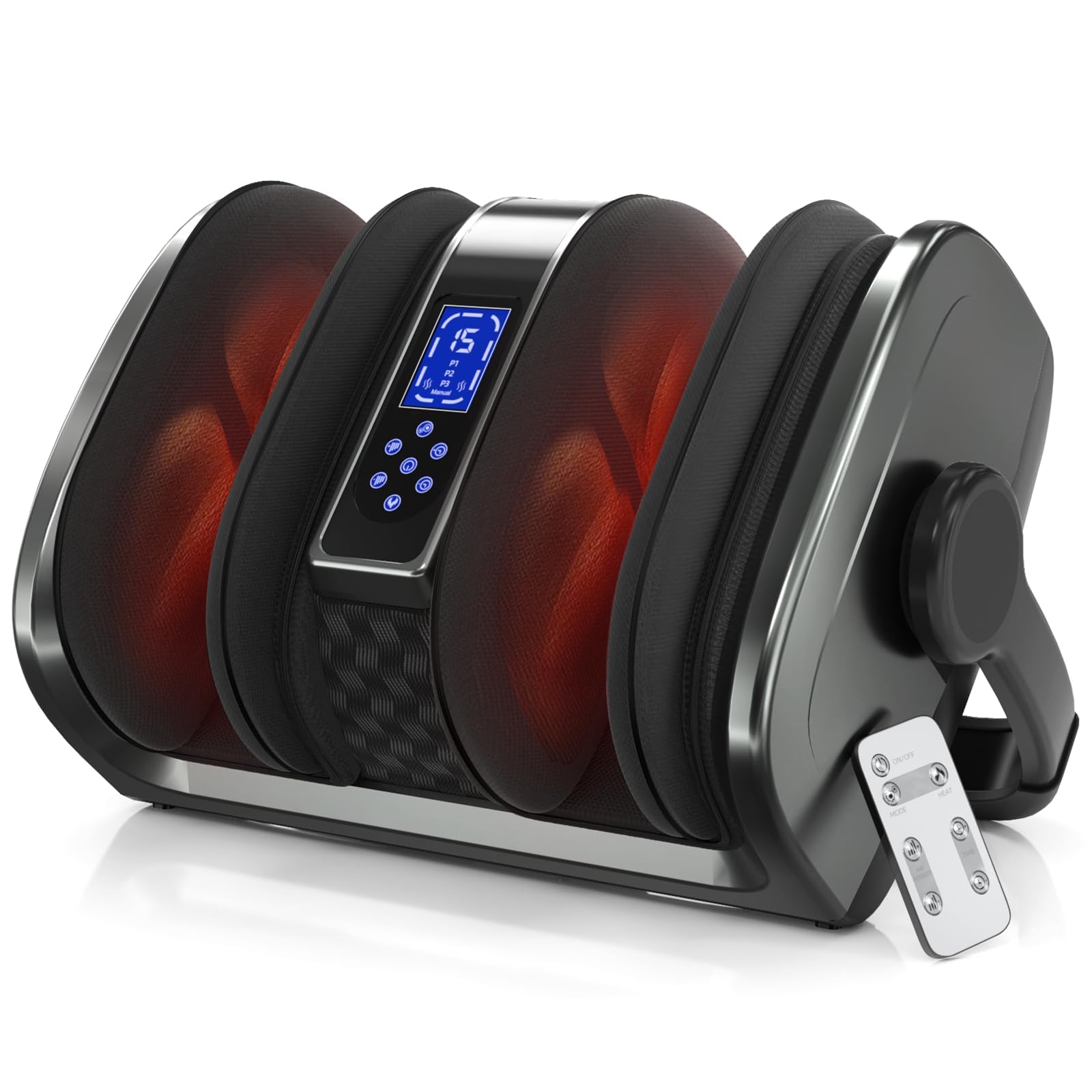TISSCARE Shiatsu Foot Massager with Heat - FSA HSA Eligible Foot and Calf Massager for Plantar Fasciitis, Neuropathy, Circulation & Pain Relief - Perfect Gift for Men and Women - Use at Home or Office for Relaxation and Stress Relief