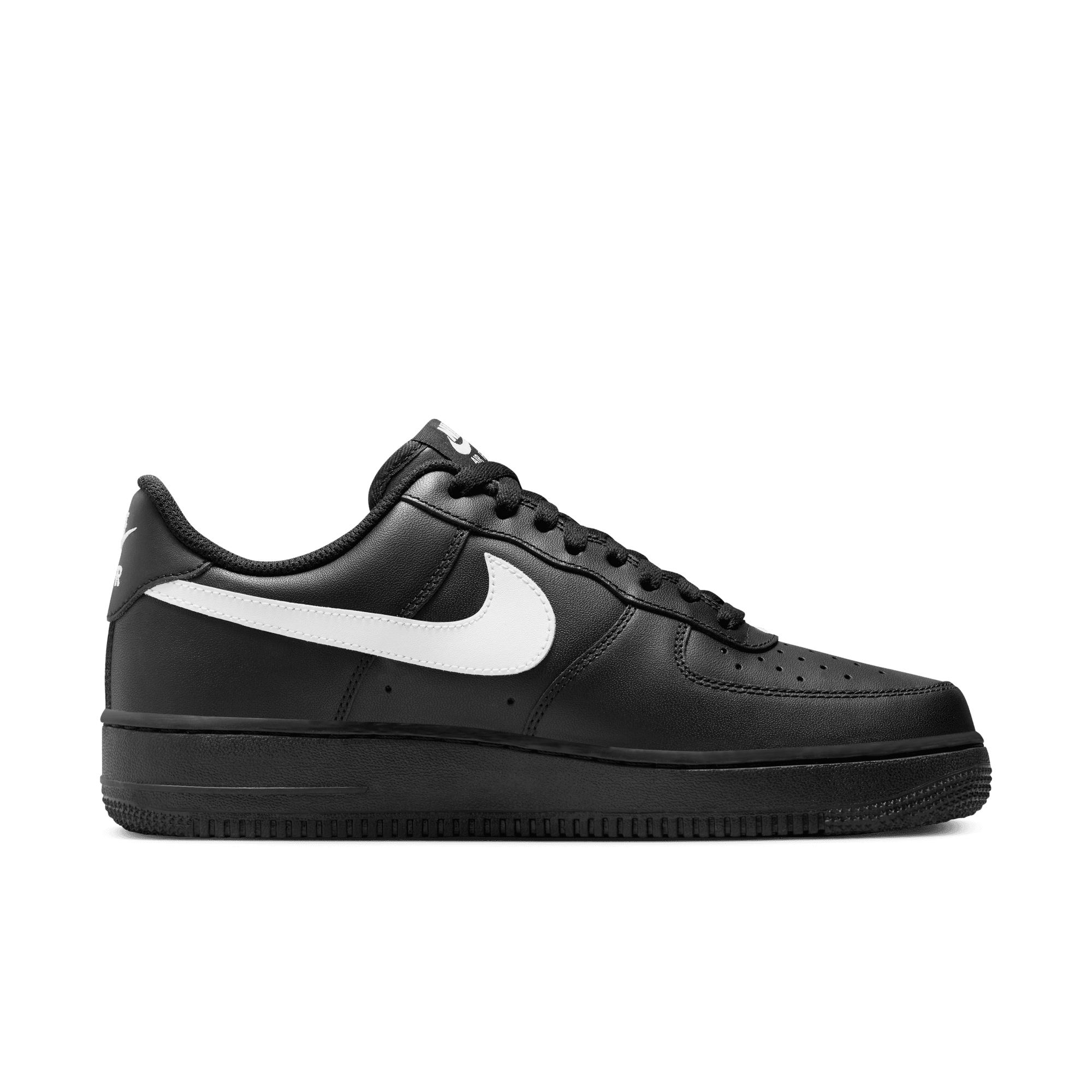 Nike Air Force 1 '07 Sneakers - Black & White Men's/Women's Basketball Shoes for Casual Wear & Street Style