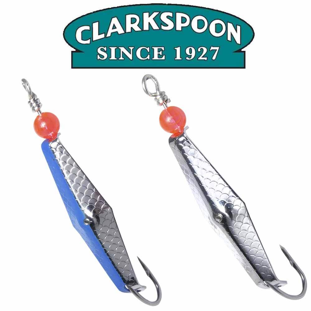 Clark Spoon ORBM Size 0 Hammer Scale Finish - Professional Fishing Spoon Lure for Bass, Trout, and Walleye - Perfect for Freshwater and Saltwater Fishing