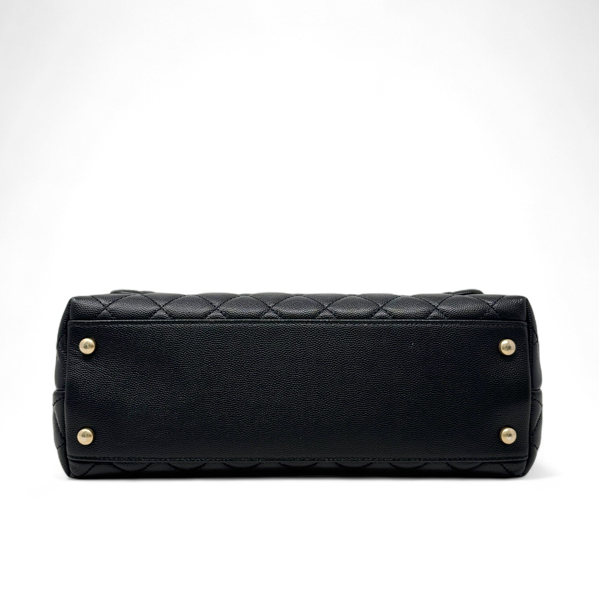 Chanel Black Medium Coco Handle Bag - Luxury Designer Handbag for Women | Perfect for Work, Evening Events & Everyday Use