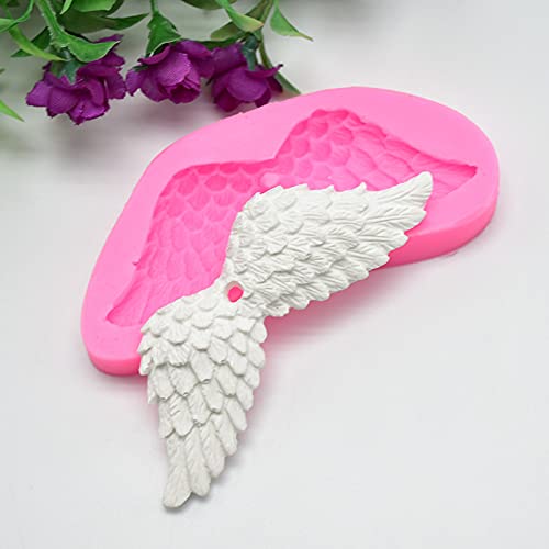 2Pcs Angel Wings Silicone Molds for DIY Soap, Chocolate, Fondant & Cake Decorating - Aromatherapy Plaster & Handmade Craft Supplies - Perfect for Baking, Wedding, Party & Gift Making