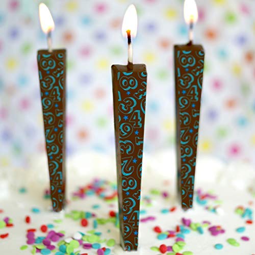 Milk Chocolate Birthday Candles - Set of 3 Numbers for Cakes