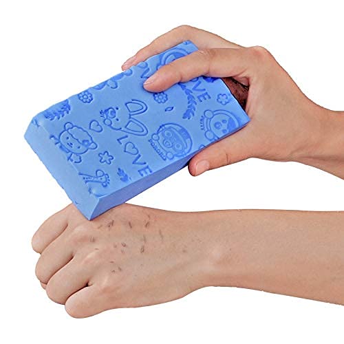 BOTIST Soft Exfoliating Sponge - Gentle Dead Skin Remover for Body & Face - Bath & Shower Scrubber for Women & Men - Pack of 1 (Multicolor) - Perfect for Daily Skincare Routine & Spa-Like Exfoliation at Home