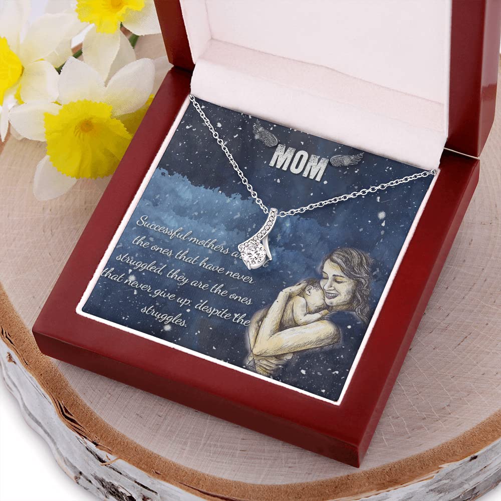 Best Mom Gift Necklace - Elegant Jewelry for Mother's Day, Birthday, Anniversary - Perfect Present for Mom, Wife, Daughter - Ideal for Special Occasions & Everyday Wear