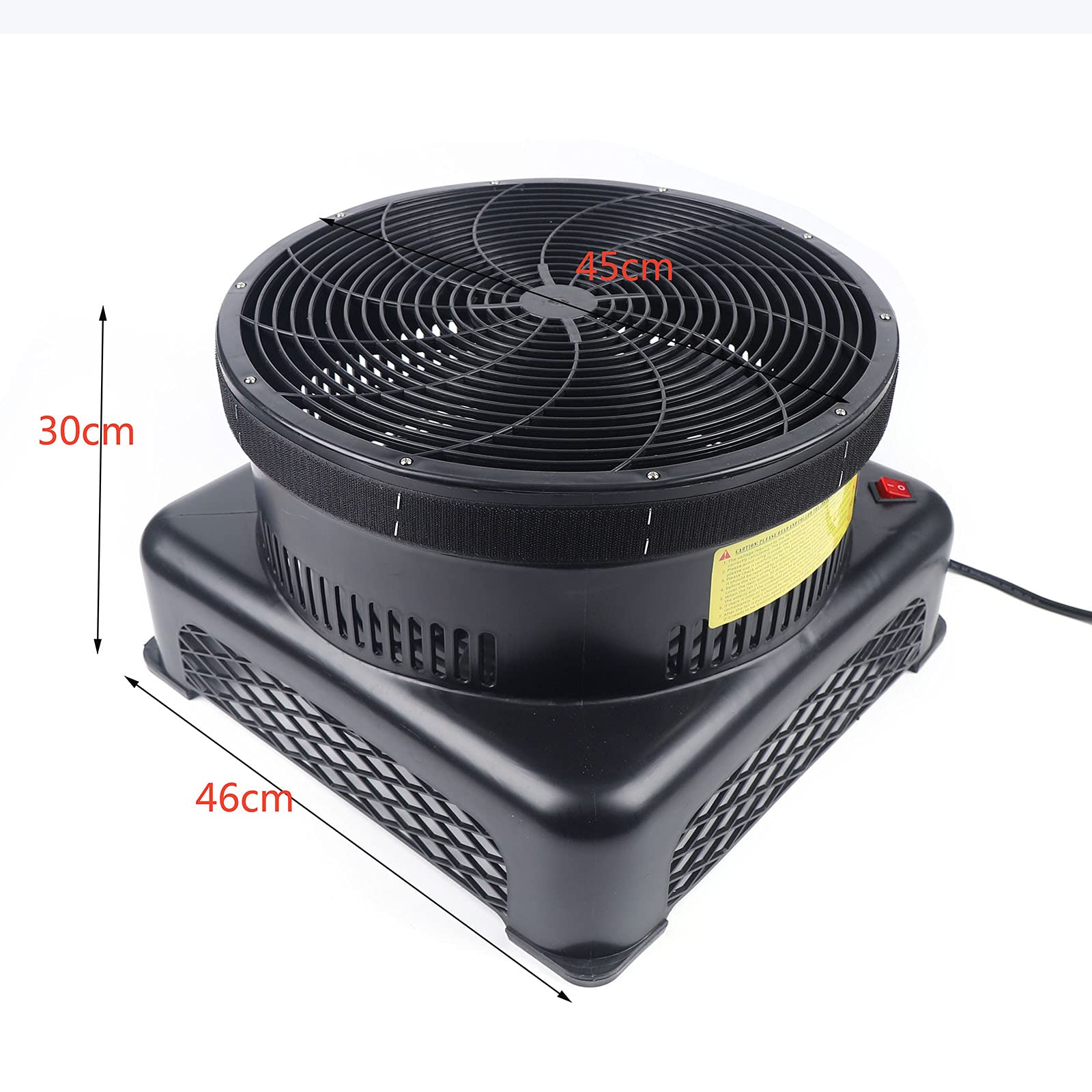 370W 18-Inch Air Blower Fan for Inflatable Tube Man - Tall Sky Dancers & Wacky Waving Inflatable Air Puppets | High-Power Blower for Holiday Decorations, Car Dealerships, Store Promotions & Outdoor Events