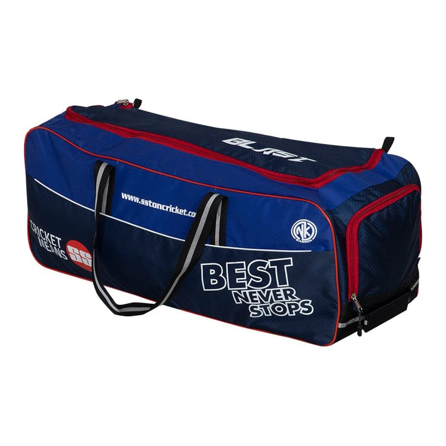 Premium SS Blast Cricket Kit Bag - Large Capacity Sports Equipment Storage for Cricket Players | Perfect for Practice, Matches & Travel
