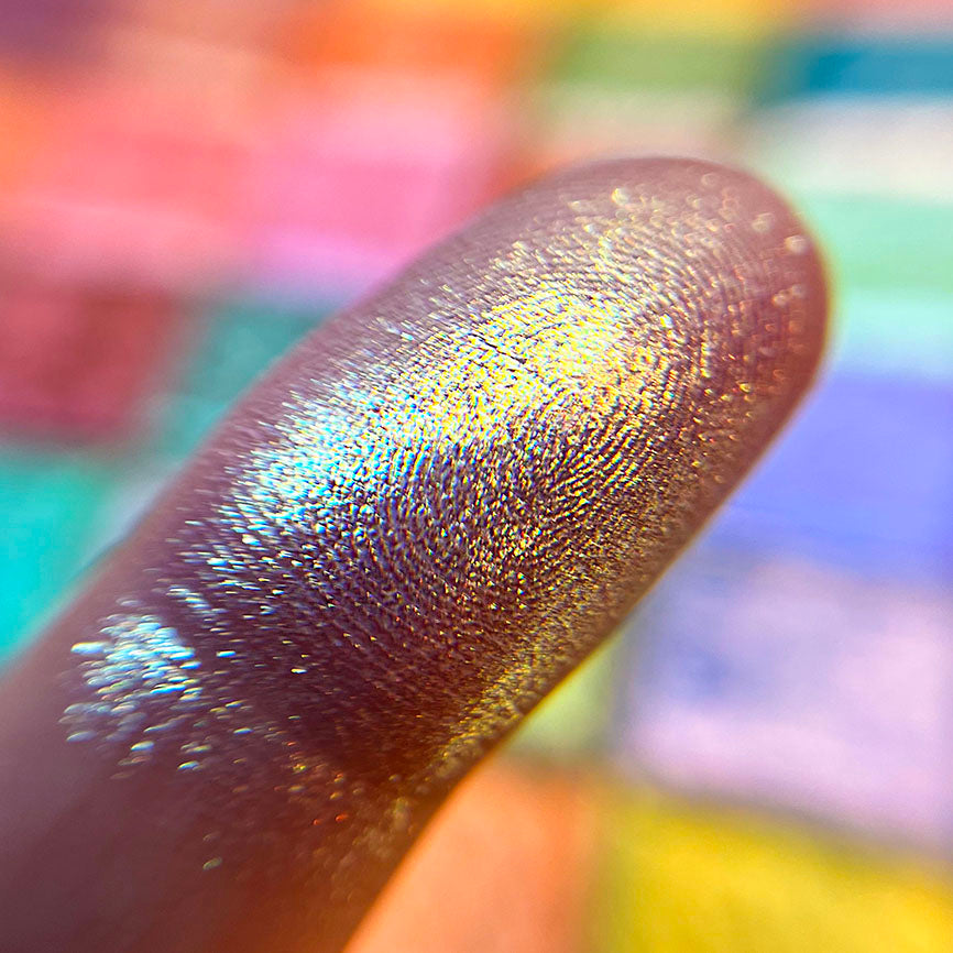 Sunbeam Glitter Multichrome Eyeshadow Palette - Long Lasting Pigmented Makeup for Party, Night Out & Special Occasions