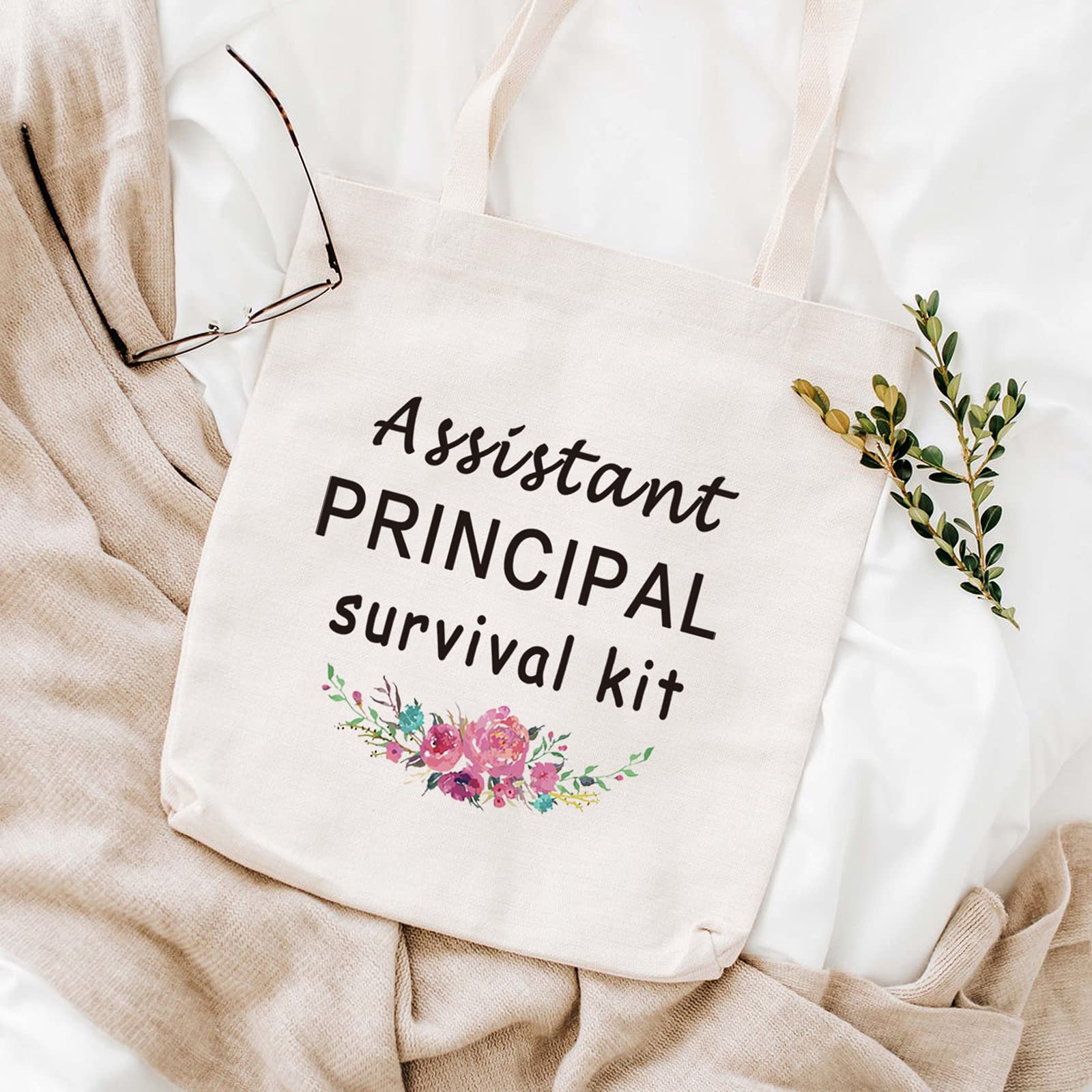 Funny Assistant Principal Survival Kit Zipper Pouch - Cute Makeup Bag for School Administrators - Perfect Gift for Teacher Appreciation, Back to School & Office Essentials