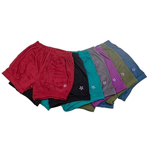 Premium Women's Yoga Shorts 7-Piece Set - Breathable Iyengar Yoga Pants for Hot Yoga, Pilates & Workout - Comfortable Stretchy Lounge Shorts for Home, Gym & Travel