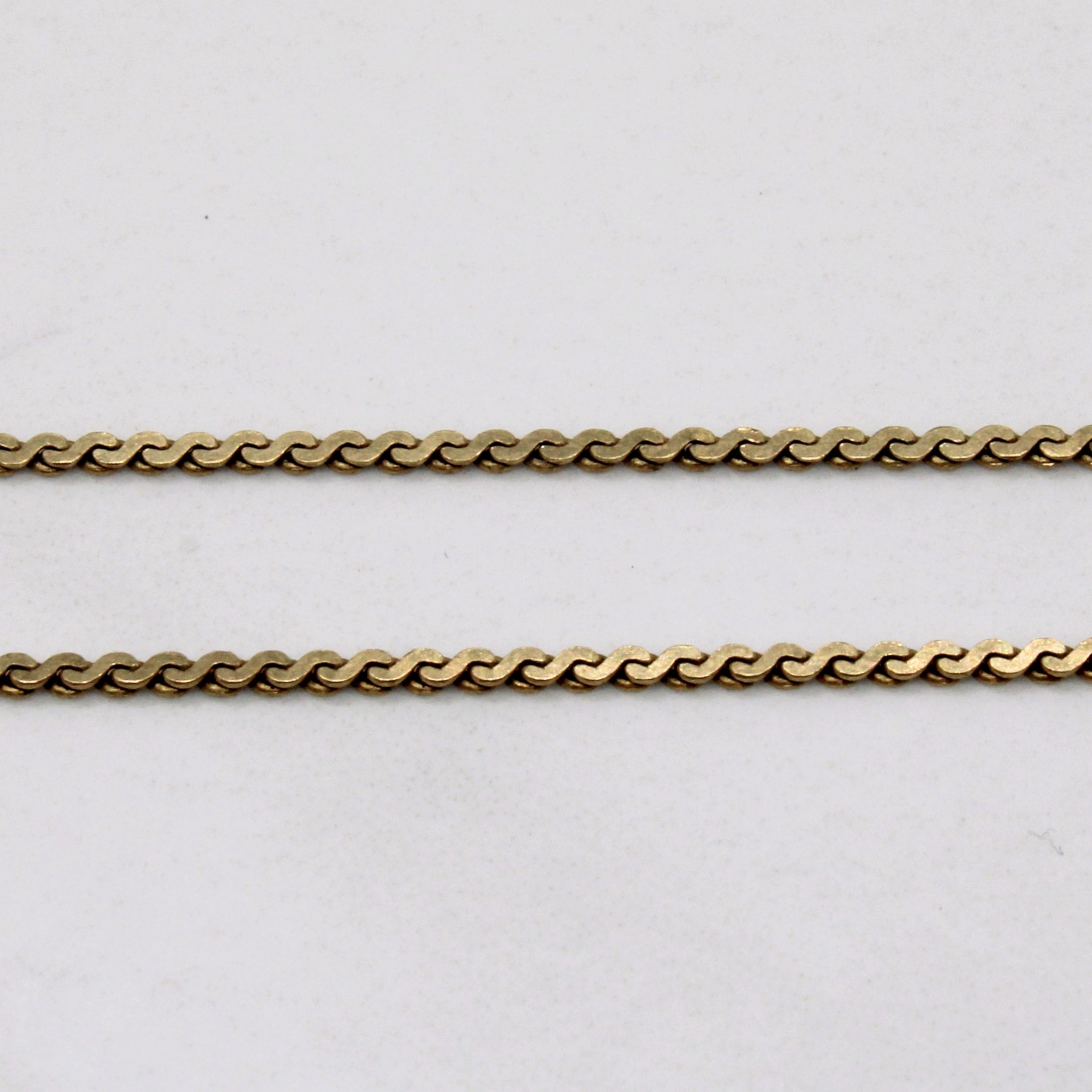 10K Yellow Gold S Link Chain Necklace 18 Inch - Elegant & Durable Jewelry for Women, Perfect for Everyday Wear, Gifts & Special Occasions