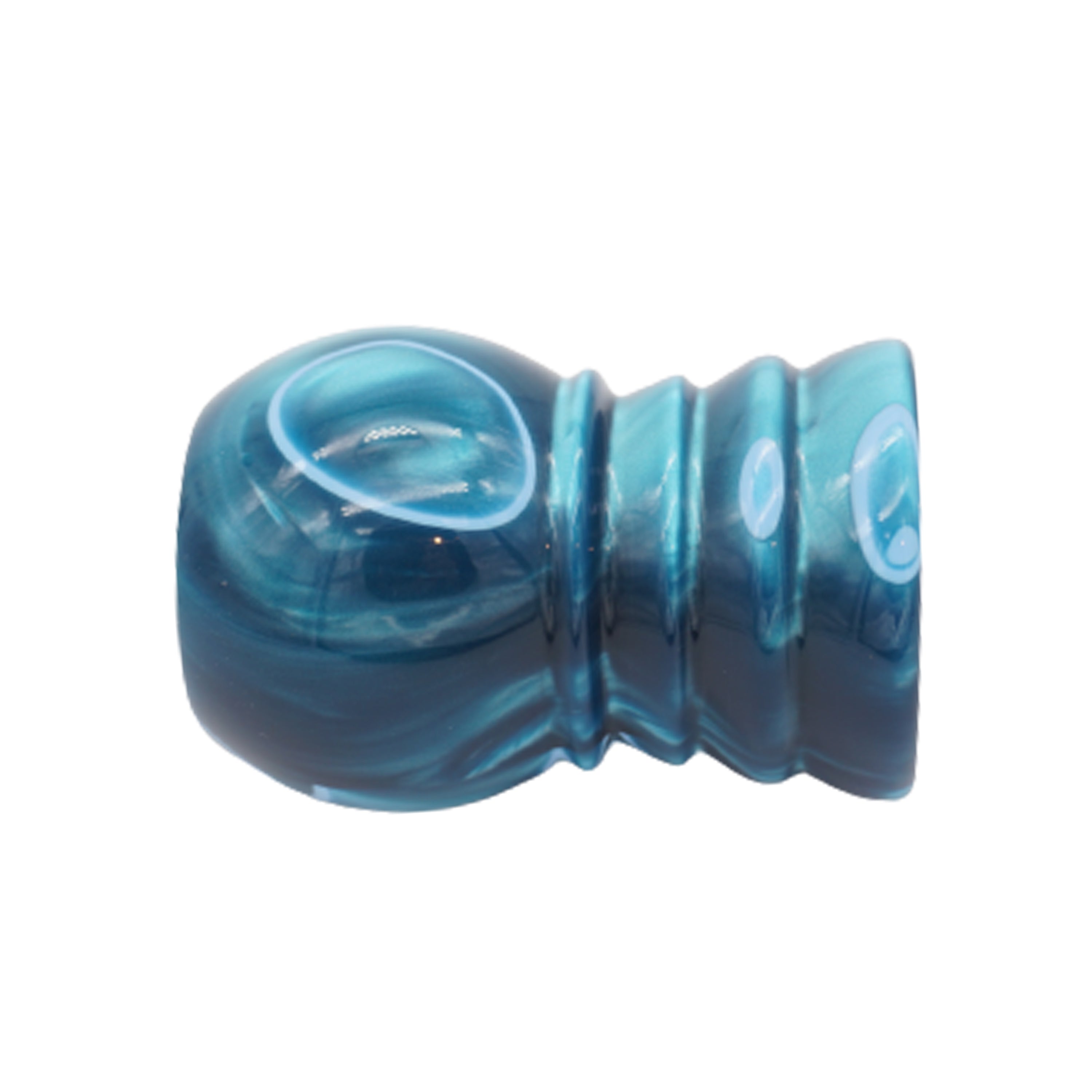 Premium Ocean Waves Handcrafted Shaving Brush Handle - Fits 24mm & 26mm Knots - Perfect for Wet Shaving, Grooming Kits & Luxury Bathroom Accessories