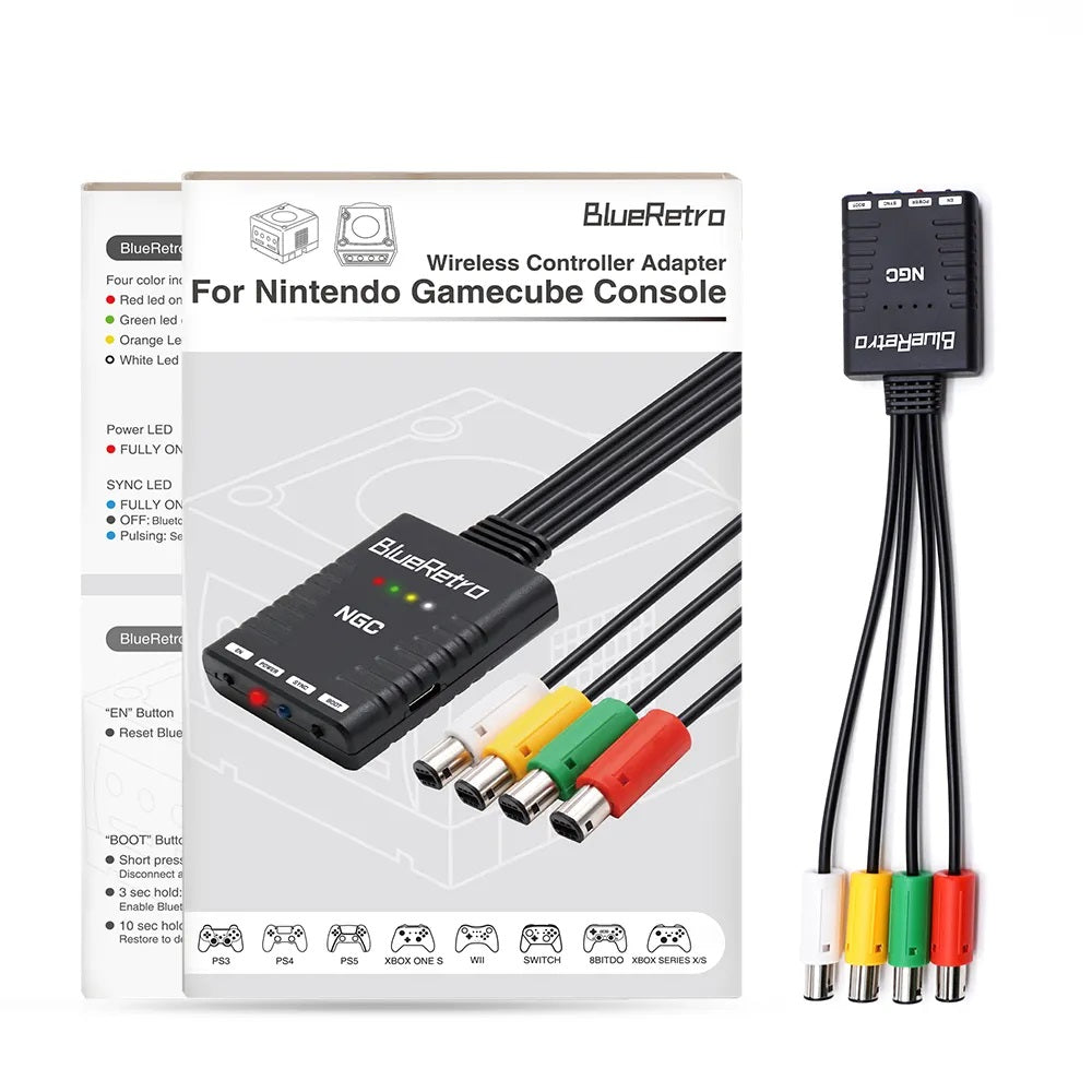 Wireless Controller Adapter for GameCube Console - Play Classic Games with Modern Convenience