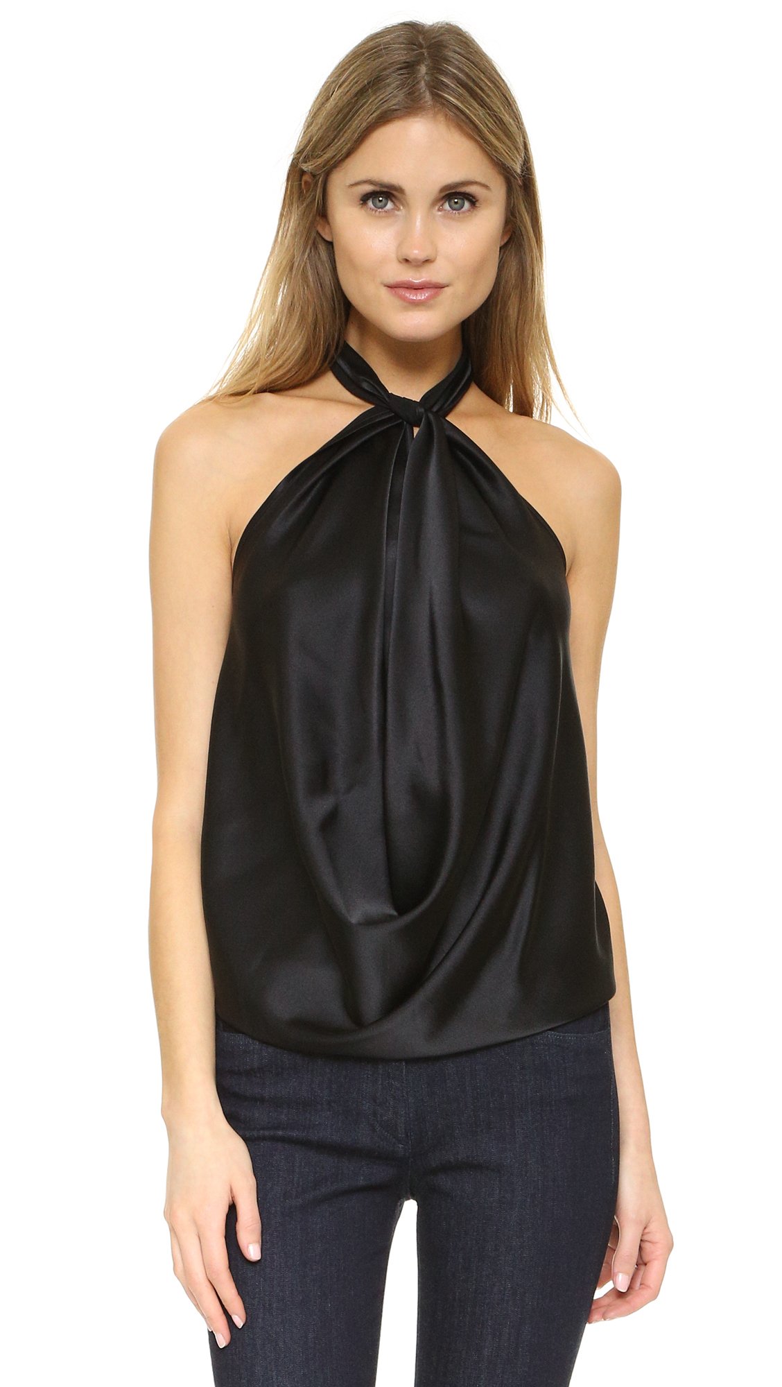 Harriet Silk Halter Top for Women - Breathable Summer Crop Top with Adjustable Straps | Perfect for Beach, Vacation, and Casual Outings
