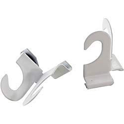 White Suspended Ceiling Hooks (2-Pack) - Perfect for Hanging Plants & Decor